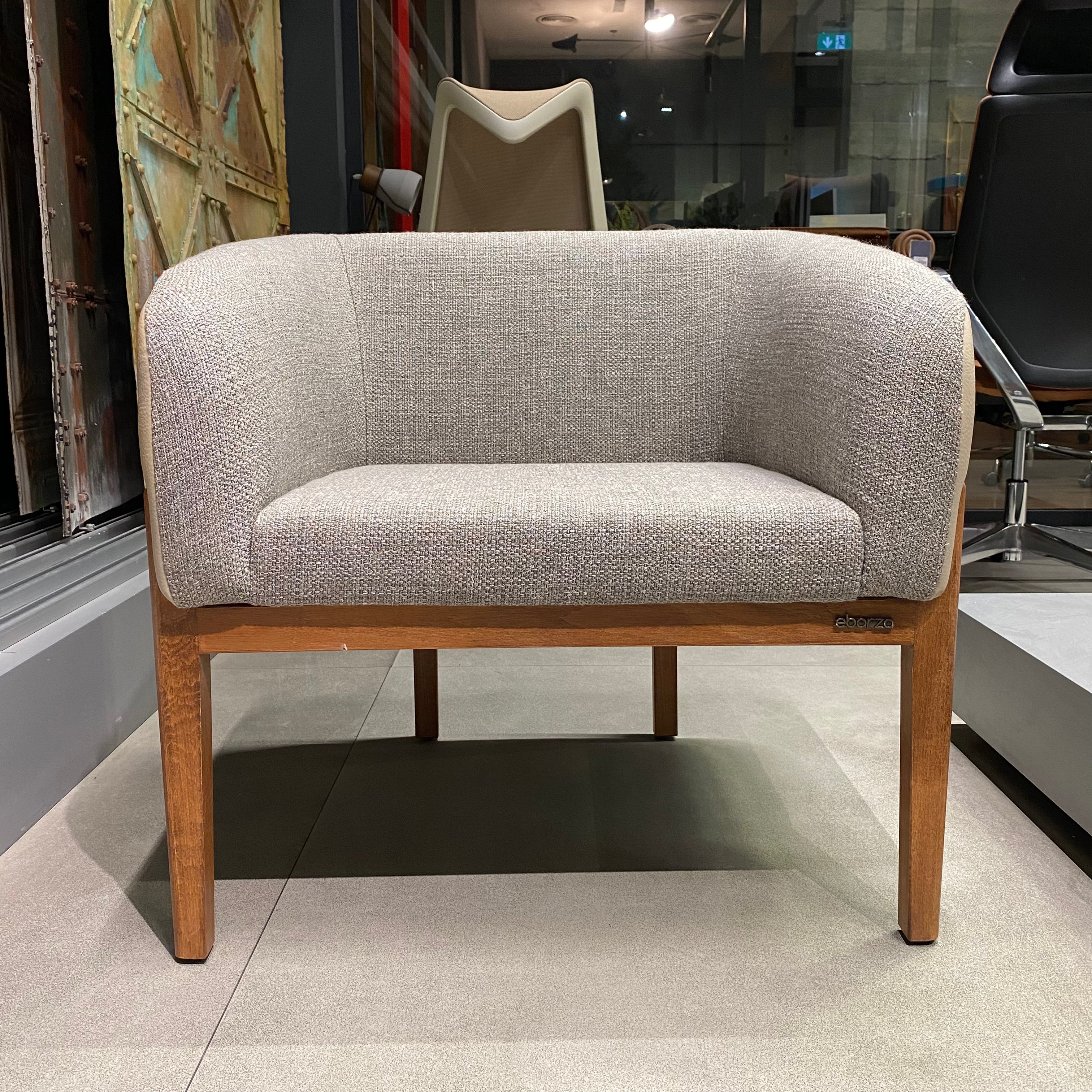 Display Item - Kenn Lounge Chair Ken-W-Grey Nakheel - DISPLAY ITEM - ebarza Furniture UAE | Shop Modern Furniture in Abu Dhabi & Dubai - مفروشات ايبازرا في الامارات | تسوق اثاث عصري وديكورات مميزة في دبي وابوظبي