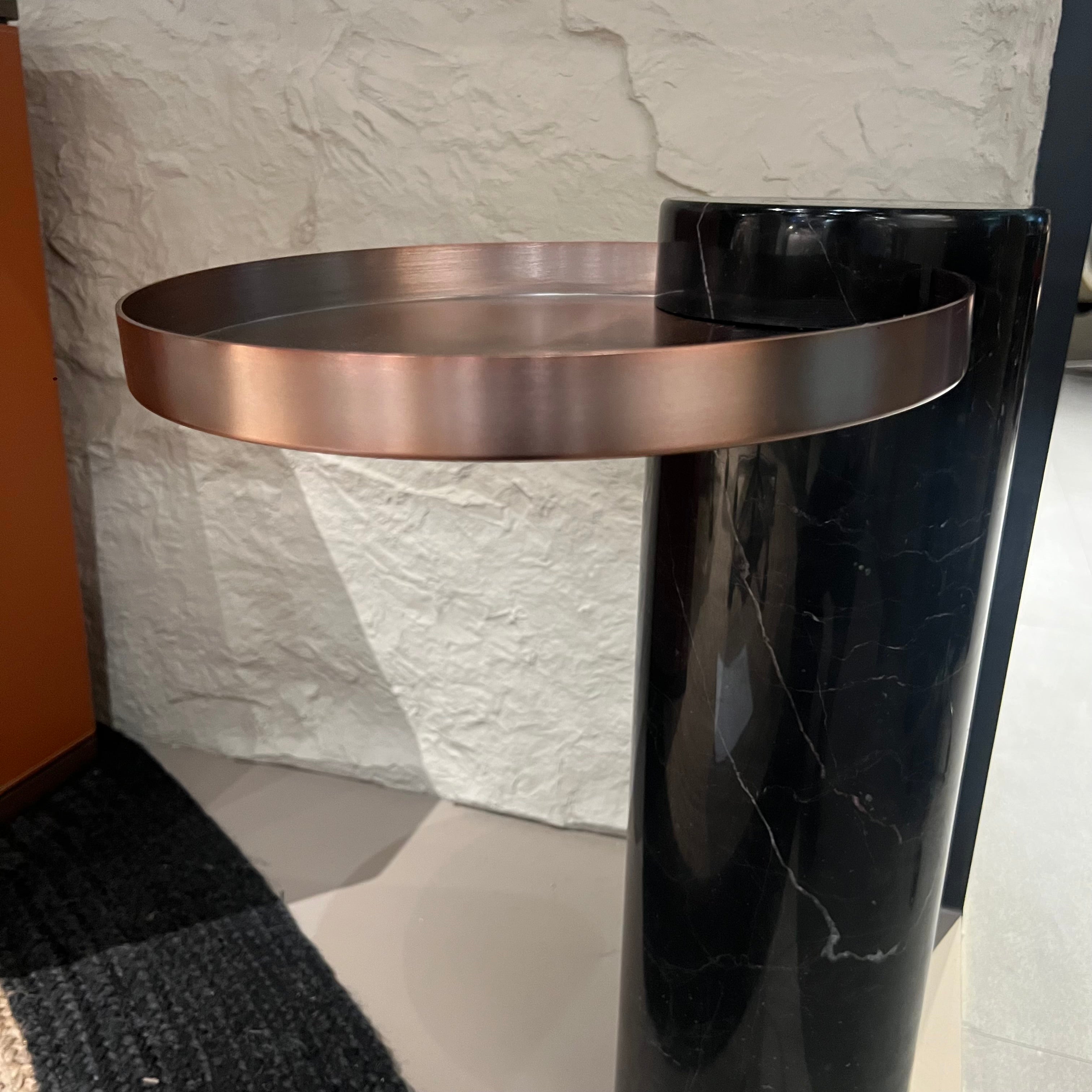 Display Item - Solid Marble Side Table St8699-32 Nakheel - DISPLAY ITEM - ebarza Furniture UAE | Shop Modern Furniture in Abu Dhabi & Dubai - مفروشات ايبازرا في الامارات | تسوق اثاث عصري وديكورات مميزة في دبي وابوظبي