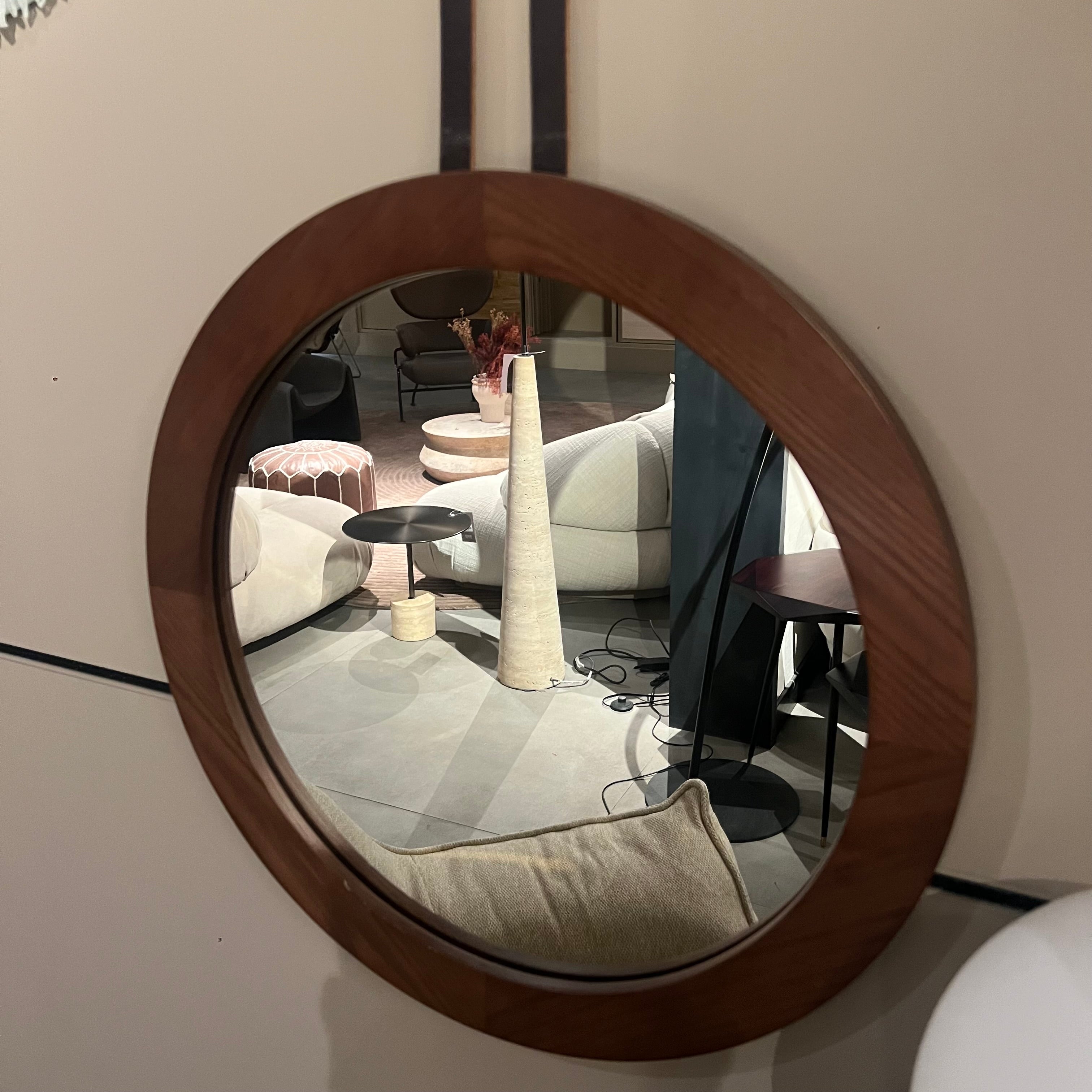 Display Item - Solid Wood And Genuine Leather Mirror Sp16236A-W Nakheel - DISPLAY ITEM - ebarza Furniture UAE | Shop Modern Furniture in Abu Dhabi & Dubai - مفروشات ايبازرا في الامارات | تسوق اثاث عصري وديكورات مميزة في دبي وابوظبي