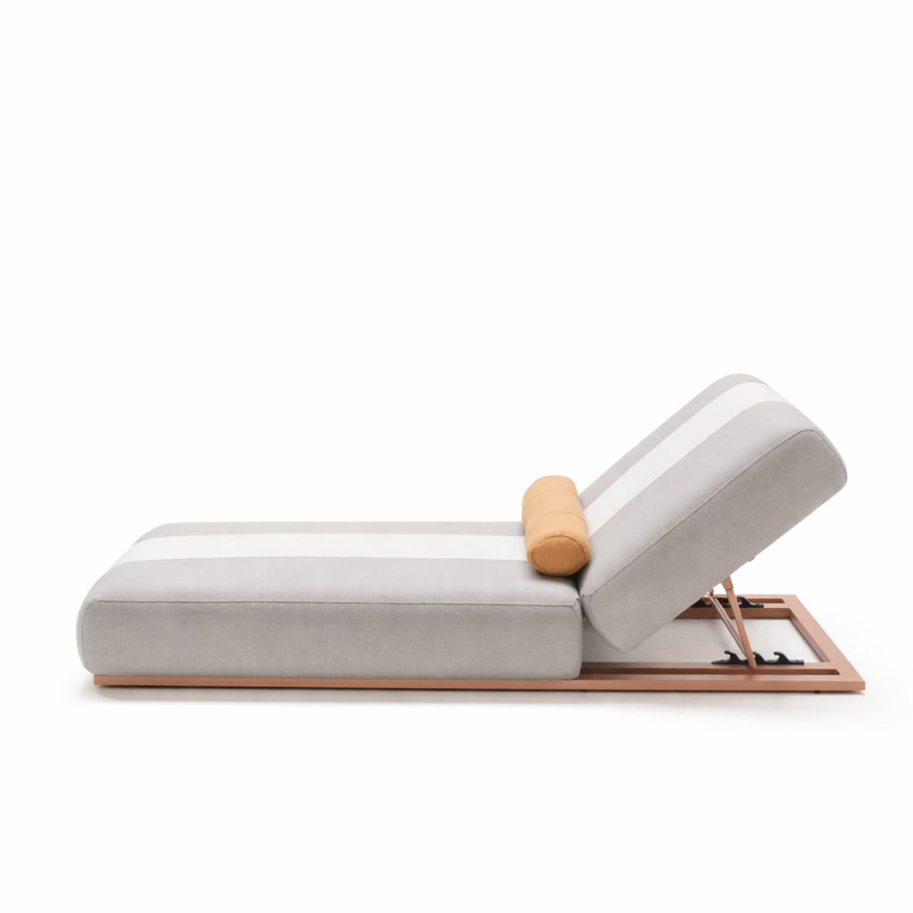 JOY Sunbed Outdoor LOUNGER JO-13+ 2*CU-02 - Sunloungers - ebarza Furniture UAE | Shop Modern Furniture in Abu Dhabi & Dubai - مفروشات ايبازرا في الامارات | تسوق اثاث عصري وديكورات مميزة في دبي وابوظبي