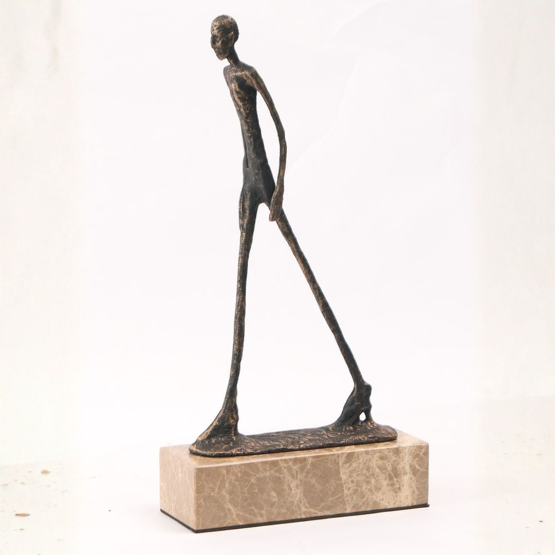 Pre-order 15 Days Delivery The Walker Sculpture KA5171A - Home Decor Figurines - ebarza Furniture UAE | Shop Modern Furniture in Abu Dhabi & Dubai - مفروشات ايبازرا في الامارات | تسوق اثاث عصري وديكورات مميزة في دبي وابوظبي