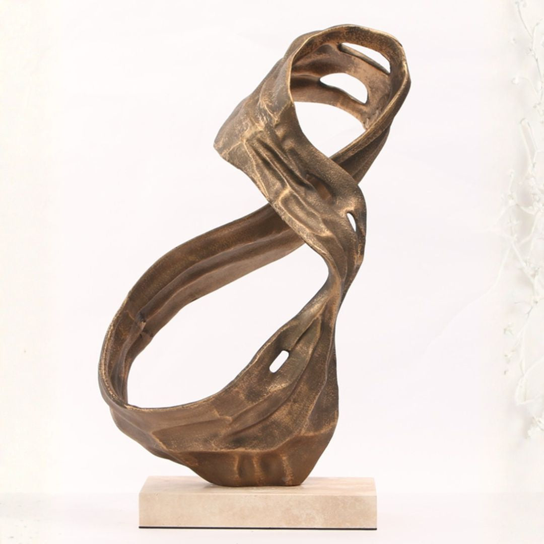 Pre-order 15 Days Delivery Flowing Balance Sculpture KA5182A - Home Decor Figurines - ebarza Furniture UAE | Shop Modern Furniture in Abu Dhabi & Dubai - مفروشات ايبازرا في الامارات | تسوق اثاث عصري وديكورات مميزة في دبي وابوظبي