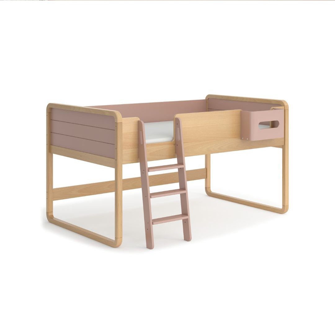 Kids Byron Long Junior Double Loft Bed BK-BYLJDLB/CHBH/BK-LBS/CH - Kids Beds - ebarza Furniture UAE | Shop Modern Furniture in Abu Dhabi & Dubai - مفروشات ايبازرا في الامارات | تسوق اثاث عصري وديكورات مميزة في دبي وابوظبي