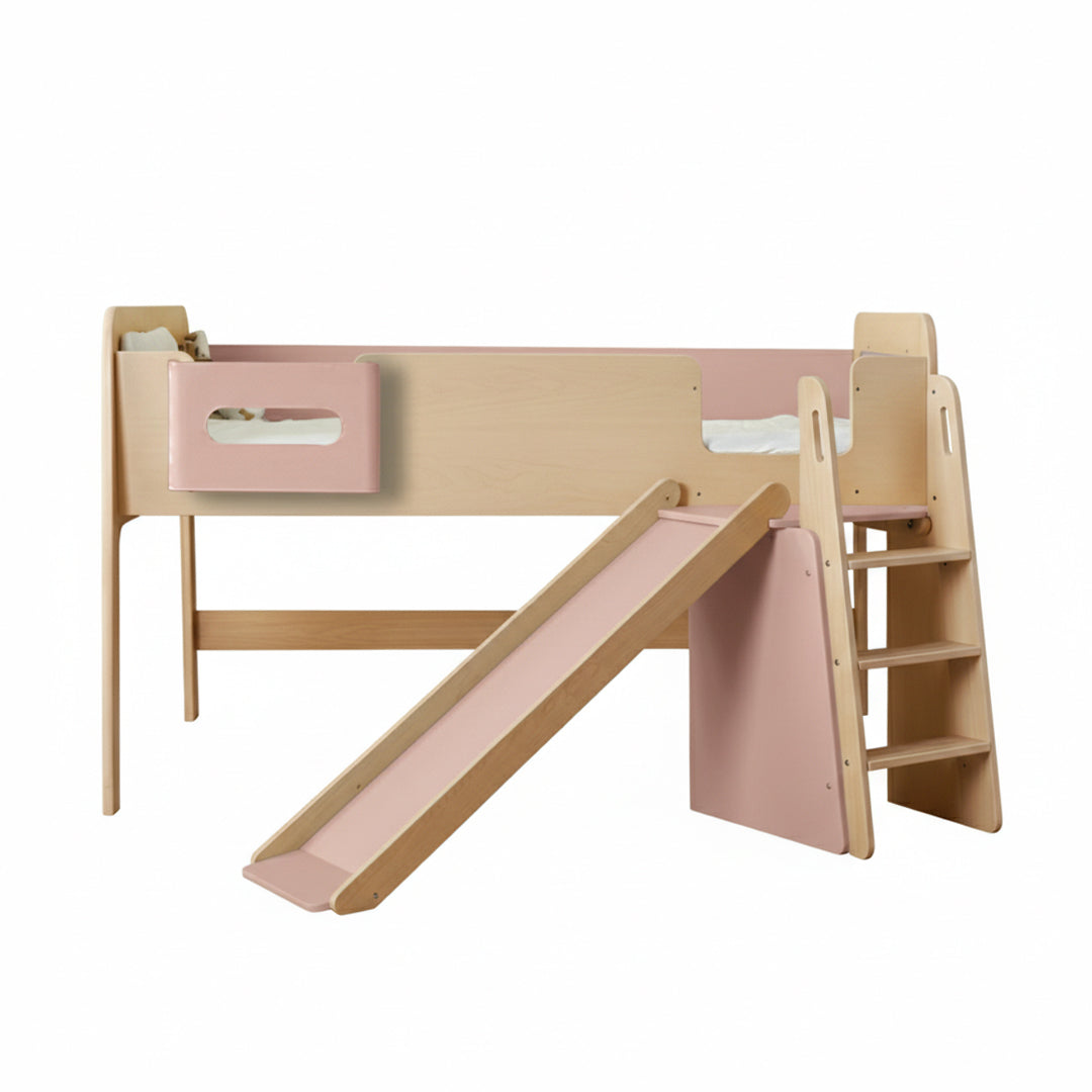 Kids Byron Long Junior Double Loft Bed BK-BYLJDLB/CHBH/BK-LBS/CH - Kids Beds - ebarza Furniture UAE | Shop Modern Furniture in Abu Dhabi & Dubai - مفروشات ايبازرا في الامارات | تسوق اثاث عصري وديكورات مميزة في دبي وابوظبي