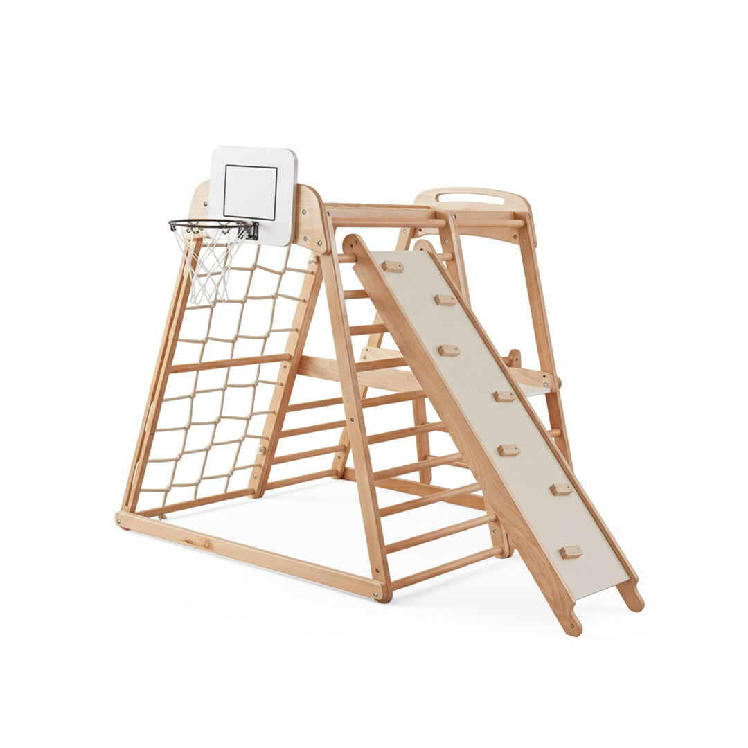 Kids Thetis Activity Mini Gym by BOORI featuring colorful play mats and hanging toys for active, fun-filled playtime.