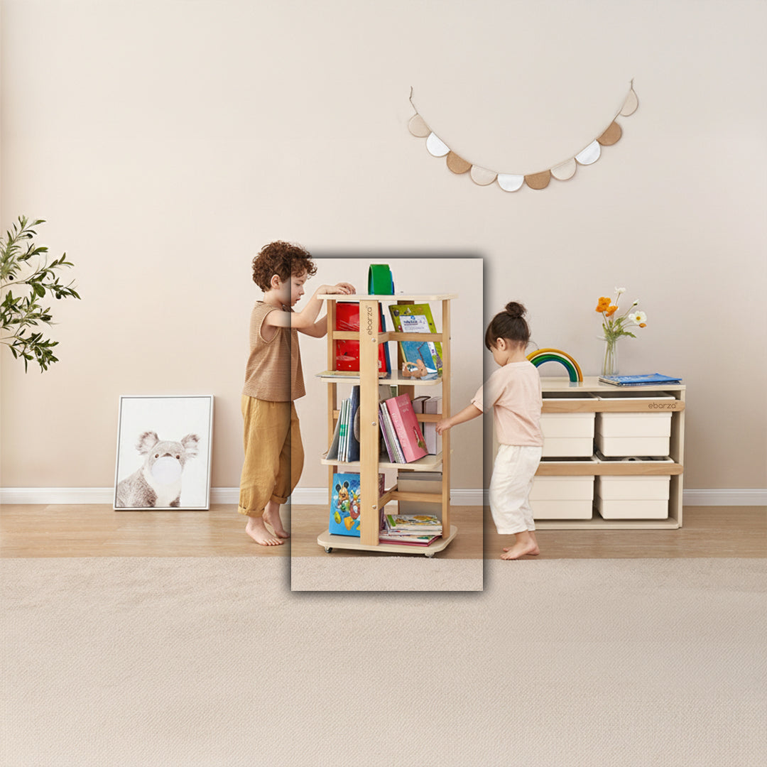 Kids Tidy Rotating Bookshelf BK-TIRBv22/TEAD - Kids - ebarza Furniture UAE | Shop Modern Furniture in Abu Dhabi & Dubai - مفروشات ايبازرا في الامارات | تسوق اثاث عصري وديكورات مميزة في دبي وابوظبي