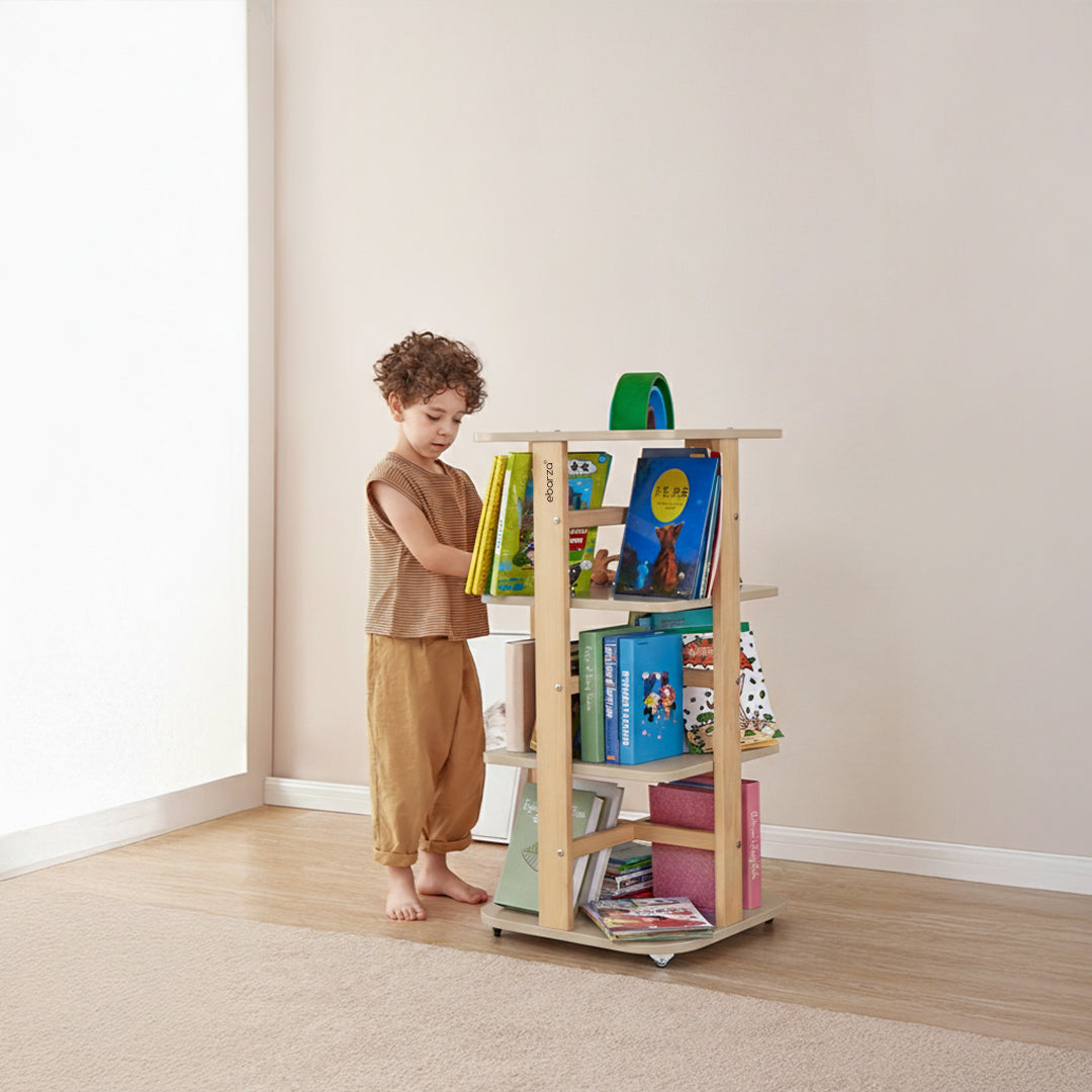 Kids Tidy Rotating Bookshelf BK-TIRBv22/TEAD - Kids - ebarza Furniture UAE | Shop Modern Furniture in Abu Dhabi & Dubai - مفروشات ايبازرا في الامارات | تسوق اثاث عصري وديكورات مميزة في دبي وابوظبي