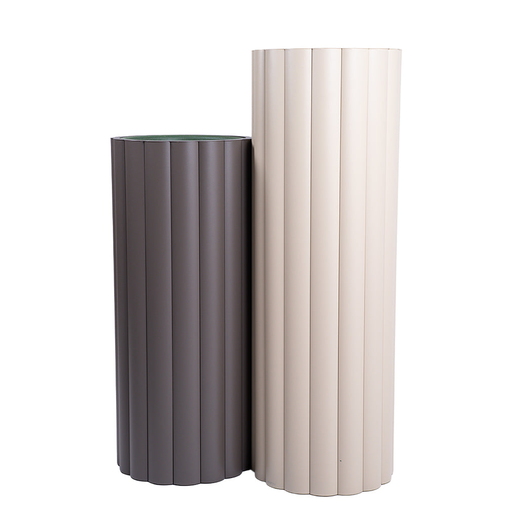 LOTUS FULL ALUMINIUM PLANTER H (XL) KH8602H51ALU -XL - Planter Boxes - ebarza Furniture UAE | Shop Modern Furniture in Abu Dhabi & Dubai - مفروشات ايبازرا في الامارات | تسوق اثاث عصري وديكورات مميزة في دبي وابوظبي