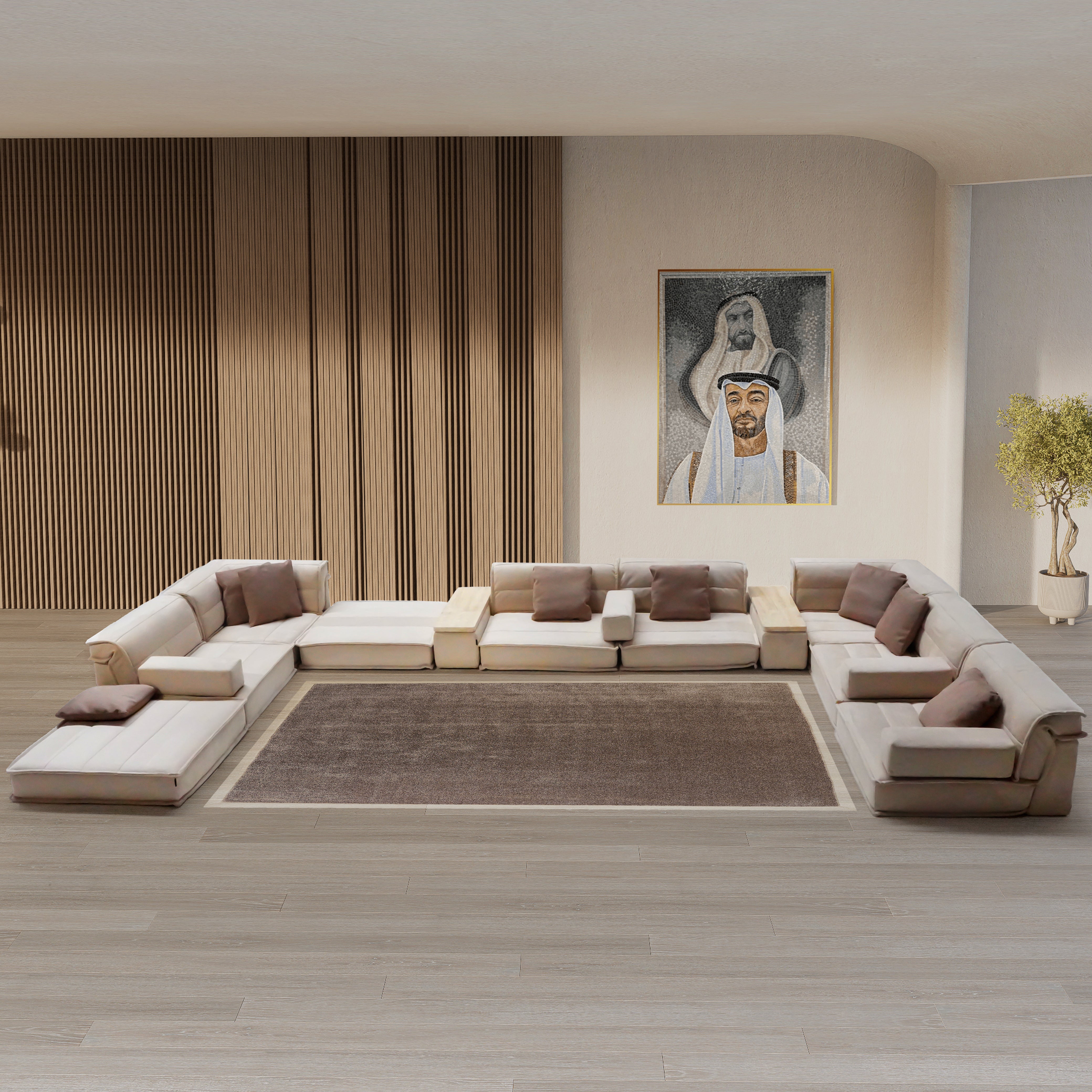 BAXTER Ottoman Unit SF081-C - Sofas - ebarza Furniture UAE | Shop Modern Furniture in Abu Dhabi & Dubai - مفروشات ايبازرا في الامارات | تسوق اثاث عصري وديكورات مميزة في دبي وابوظبي