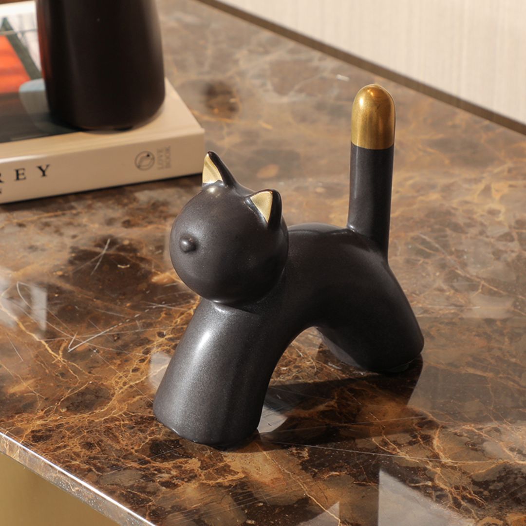 Lazy cat - FD-D24079B - Home Decor Figurines - ebarza Furniture UAE | Shop Modern Furniture in Abu Dhabi & Dubai - مفروشات ايبازرا في الامارات | تسوق اثاث عصري وديكورات مميزة في دبي وابوظبي