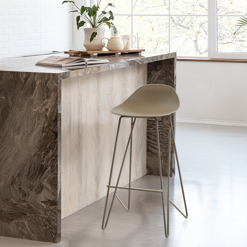 Light Brown Bar Stool PC-149B(75) - Bar Stools - ebarza Furniture UAE | Shop Modern Furniture in Abu Dhabi & Dubai - مفروشات ايبازرا في الامارات | تسوق اثاث عصري وديكورات مميزة في دبي وابوظبي