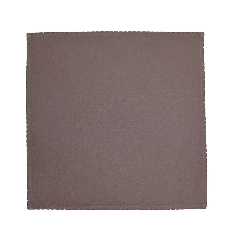 Beige linen and cotton fabric napkin from BEACON, with soft texture and elegant design, perfect for dining or table decor.