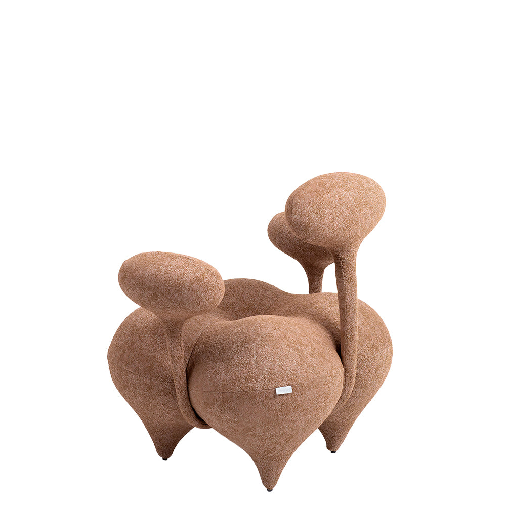 Nodus Lounge Chair PZ-666-L - Brown - Lounge Chairs - ebarza Furniture UAE | Shop Modern Furniture in Abu Dhabi & Dubai - مفروشات ايبازرا في الامارات | تسوق اثاث عصري وديكورات مميزة في دبي وابوظبي