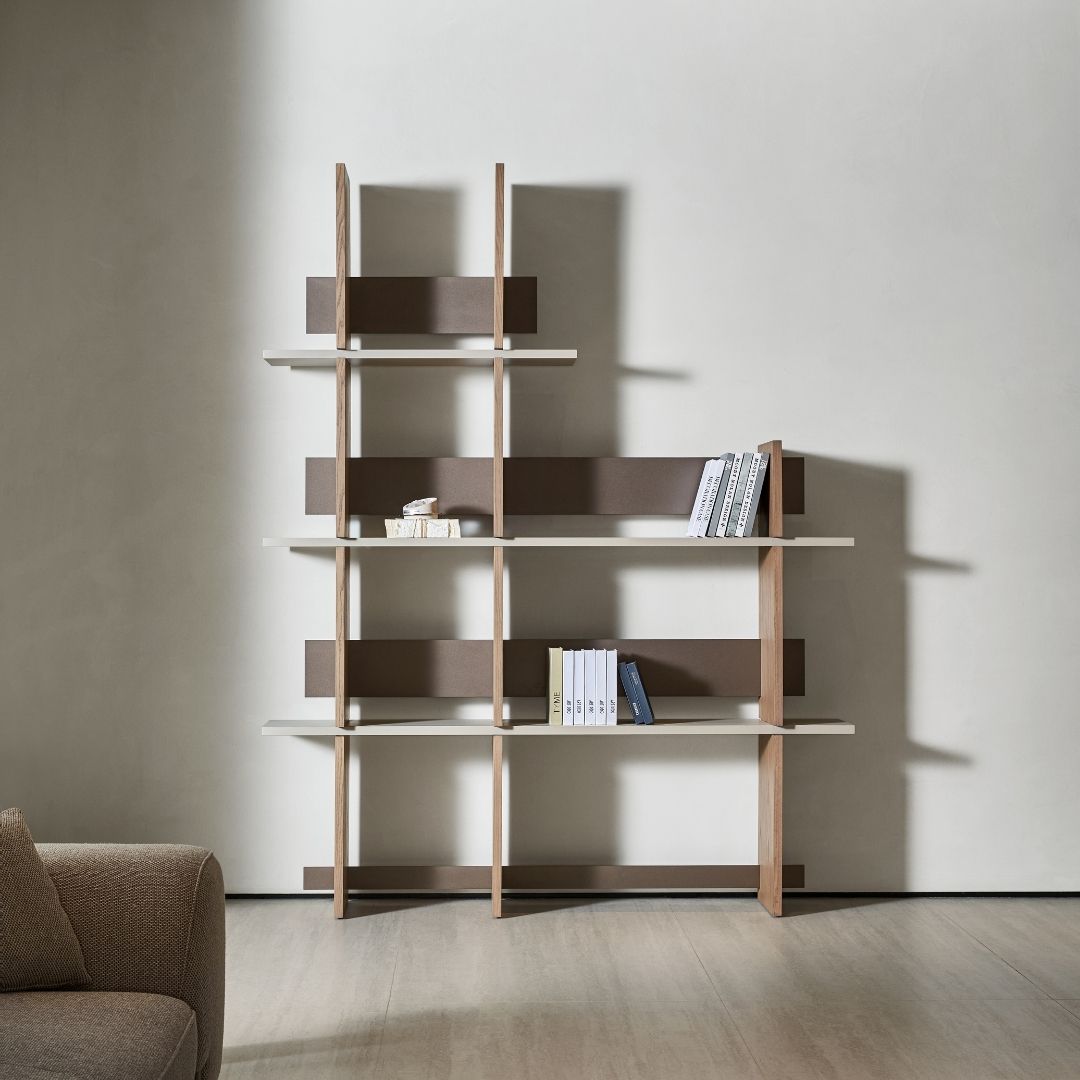 BEACON Luna Shelf BMBO-JTJ8040 mounted on wall, showcasing modern design and wooden finish for home organization.