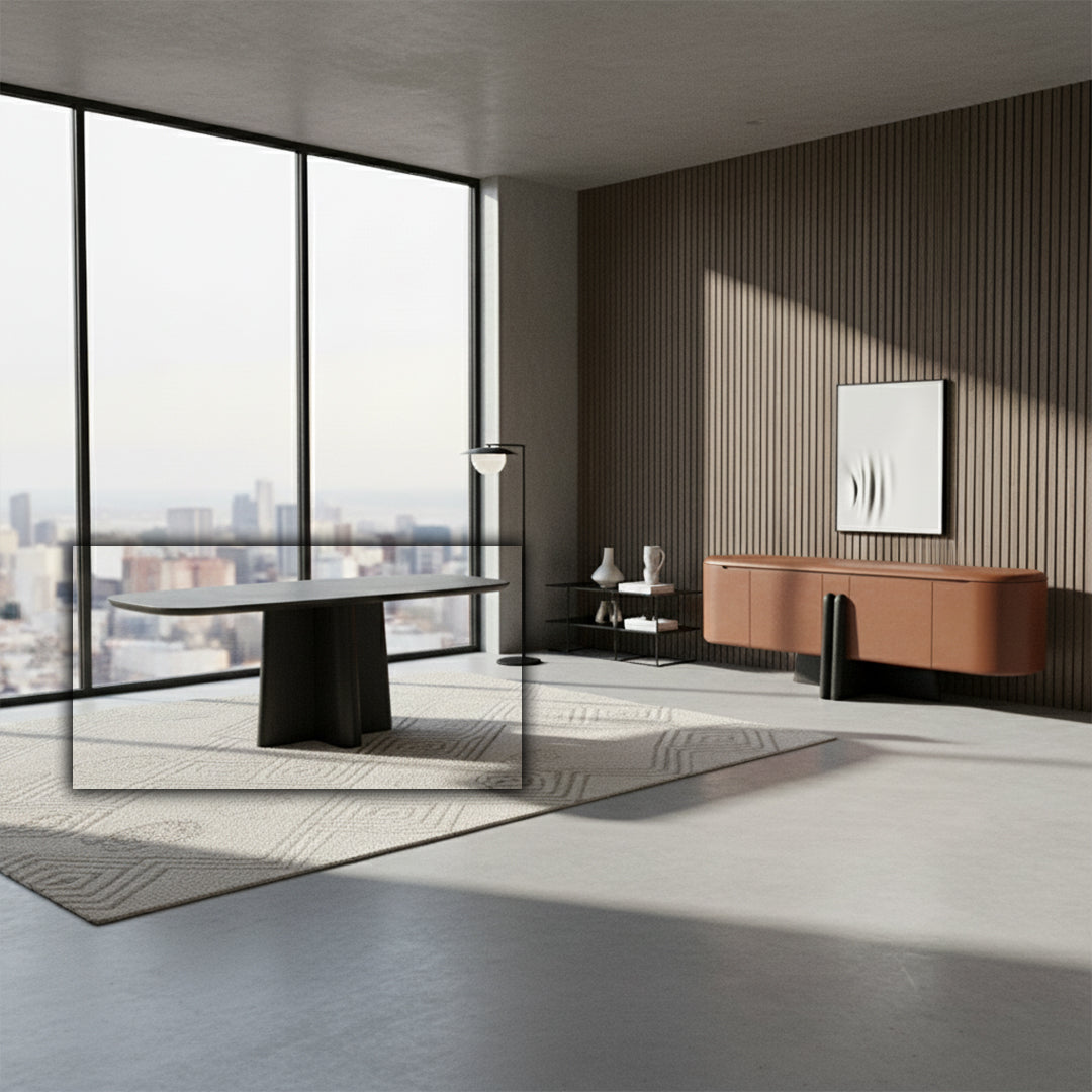 MARMO DINING TABLE - Dining Tables - ebarza Furniture UAE | Shop Modern Furniture in Abu Dhabi & Dubai - مفروشات ايبازرا في الامارات | تسوق اثاث عصري وديكورات مميزة في دبي وابوظبي