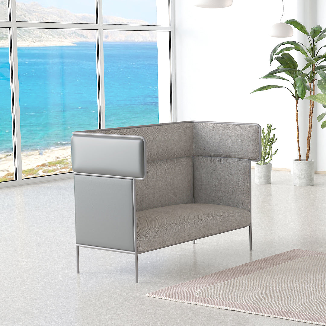 MAX 2-Seater-High Back Sofa - Sofas - ebarza Furniture UAE | Shop Modern Furniture in Abu Dhabi & Dubai - مفروشات ايبازرا في الامارات | تسوق اثاث عصري وديكورات مميزة في دبي وابوظبي