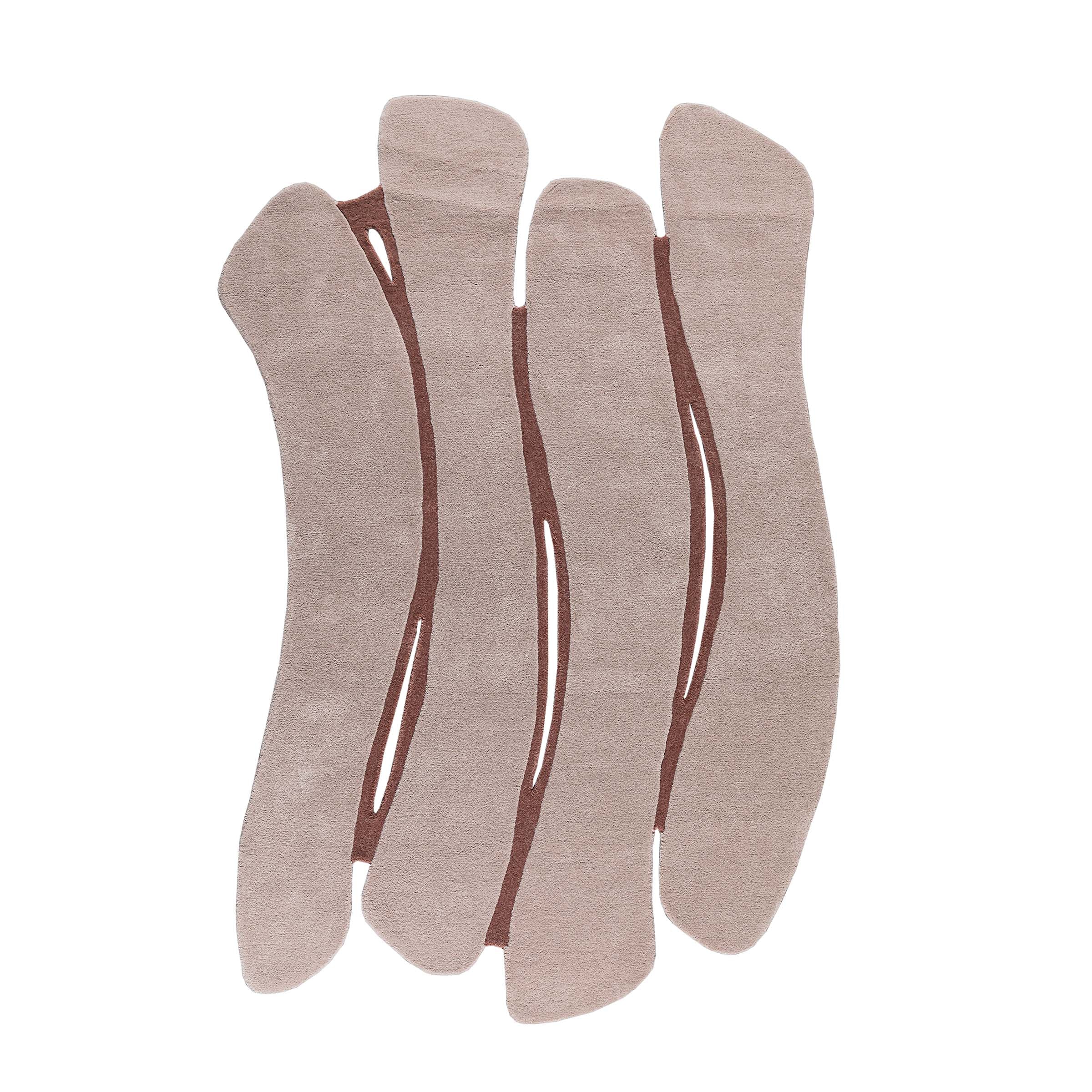 300X200 Cm Gravity Waves WOOL BEIGE AND DARK BEIGE Rug JH-22747 - Rugs - ebarza Furniture UAE | Shop Modern Furniture in Abu Dhabi & Dubai - مفروشات ايبازرا في الامارات | تسوق اثاث عصري وديكورات مميزة في دبي وابوظبي