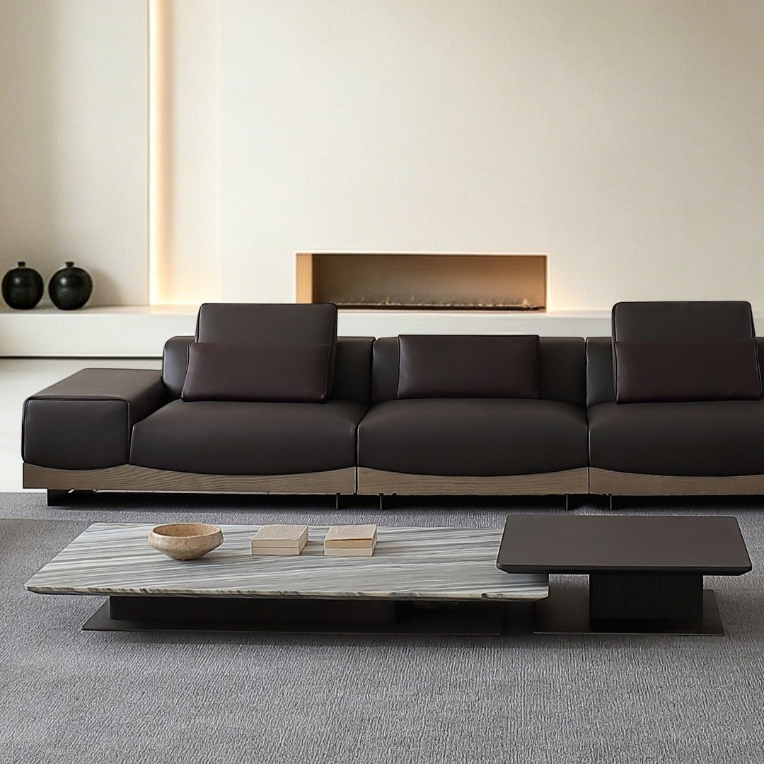 BEACON Manoor marble coffee table side table with sleek design and natural stone surface, modern home decor accent.