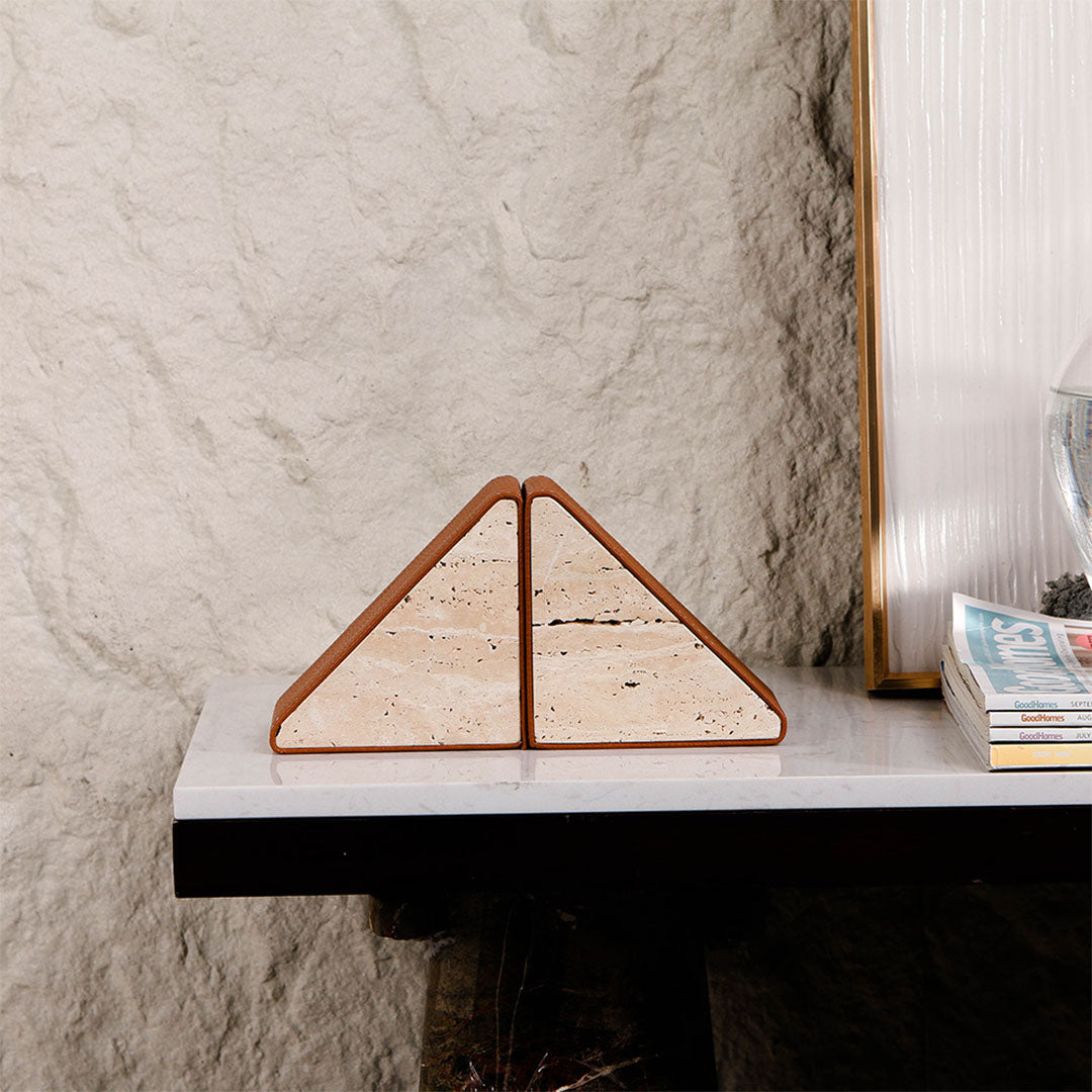 Marble Bookend - KH4008 - Home Decor Figurines - ebarza Furniture UAE | Shop Modern Furniture in Abu Dhabi & Dubai - مفروشات ايبازرا في الامارات | تسوق اثاث عصري وديكورات مميزة في دبي وابوظبي