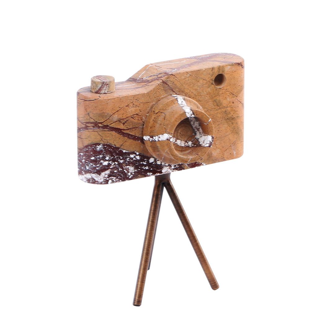 Pre-order 15 Days Delivery Marble Camera Sculpture-S KA5090BS - Home Decor Figurines - ebarza Furniture UAE | Shop Modern Furniture in Abu Dhabi & Dubai - مفروشات ايبازرا في الامارات | تسوق اثاث عصري وديكورات مميزة في دبي وابوظبي