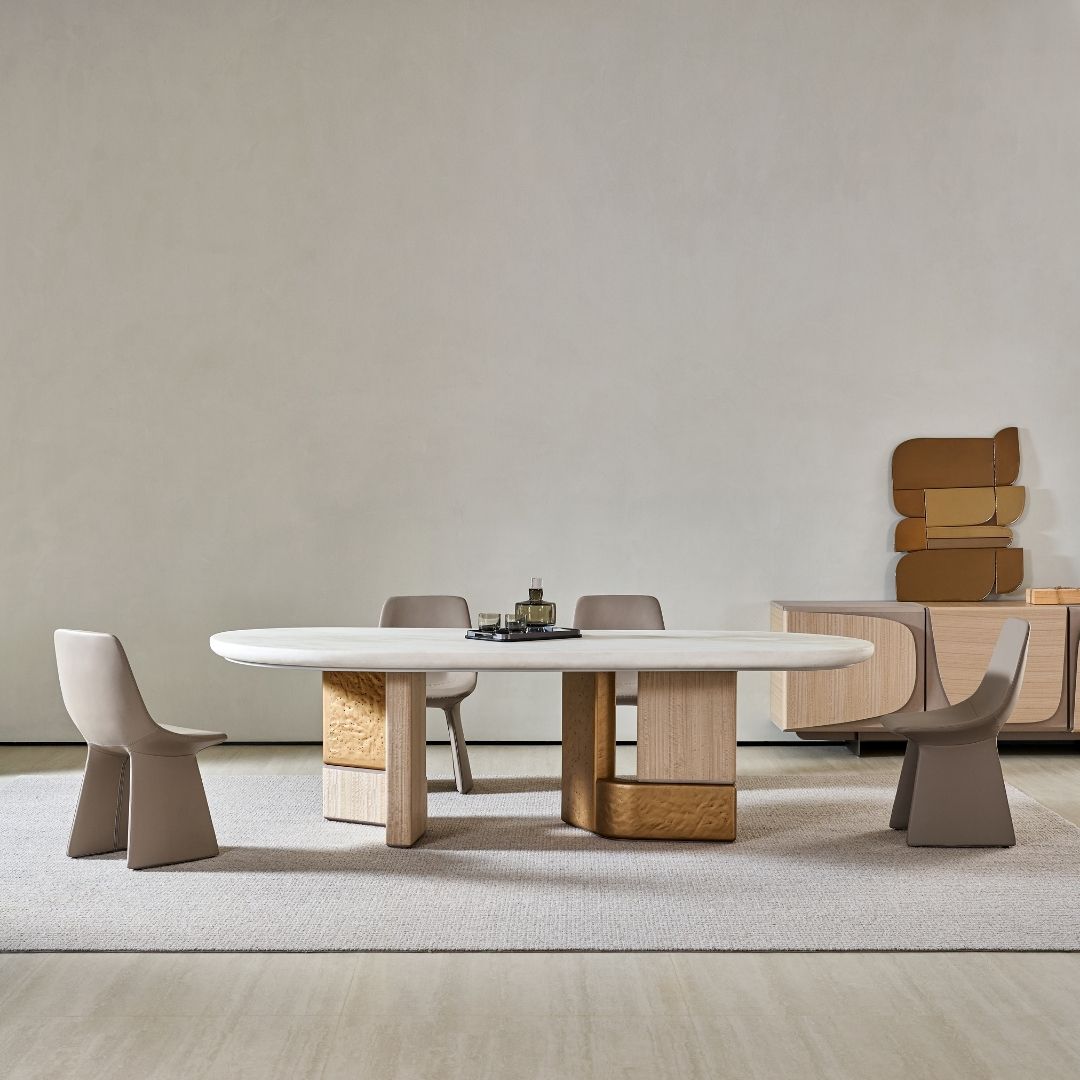 Pre-order 15 Days Delivery Marl Dining Chair AMF-CY666W - Chairs - ebarza Furniture UAE | Shop Modern Furniture in Abu Dhabi & Dubai - مفروشات ايبازرا في الامارات | تسوق اثاث عصري وديكورات مميزة في دبي وابوظبي