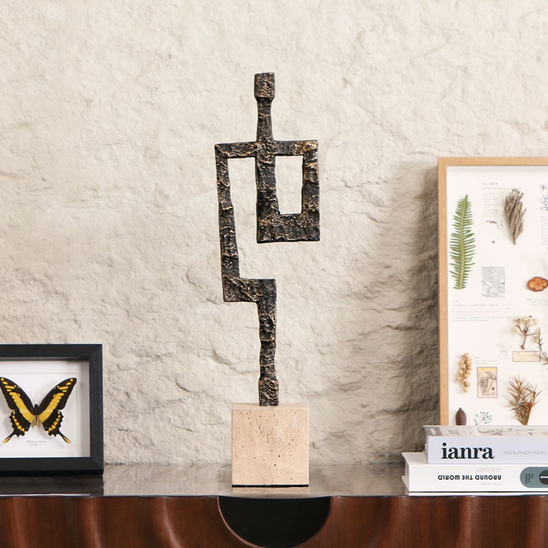 Pre-order 15 Days Delivery Metallic Abstract KA5135A - Home Decor Figurines - ebarza Furniture UAE | Shop Modern Furniture in Abu Dhabi & Dubai - مفروشات ايبازرا في الامارات | تسوق اثاث عصري وديكورات مميزة في دبي وابوظبي