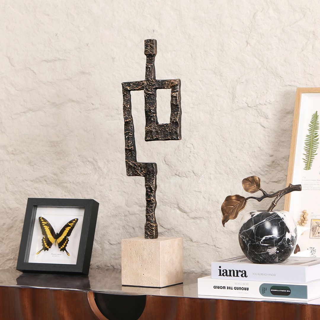 Pre-order 15 Days Delivery Metallic Abstract KA5135A - Home Decor Figurines - ebarza Furniture UAE | Shop Modern Furniture in Abu Dhabi & Dubai - مفروشات ايبازرا في الامارات | تسوق اثاث عصري وديكورات مميزة في دبي وابوظبي