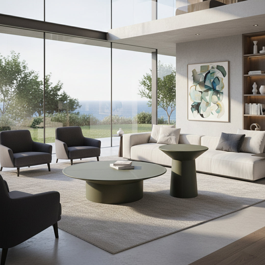 Microfiber Hard Leather Side Table SCT-258 - Side Tables - ebarza Furniture UAE | Shop Modern Furniture in Abu Dhabi & Dubai - مفروشات ايبازرا في الامارات | تسوق اثاث عصري وديكورات مميزة في دبي وابوظبي