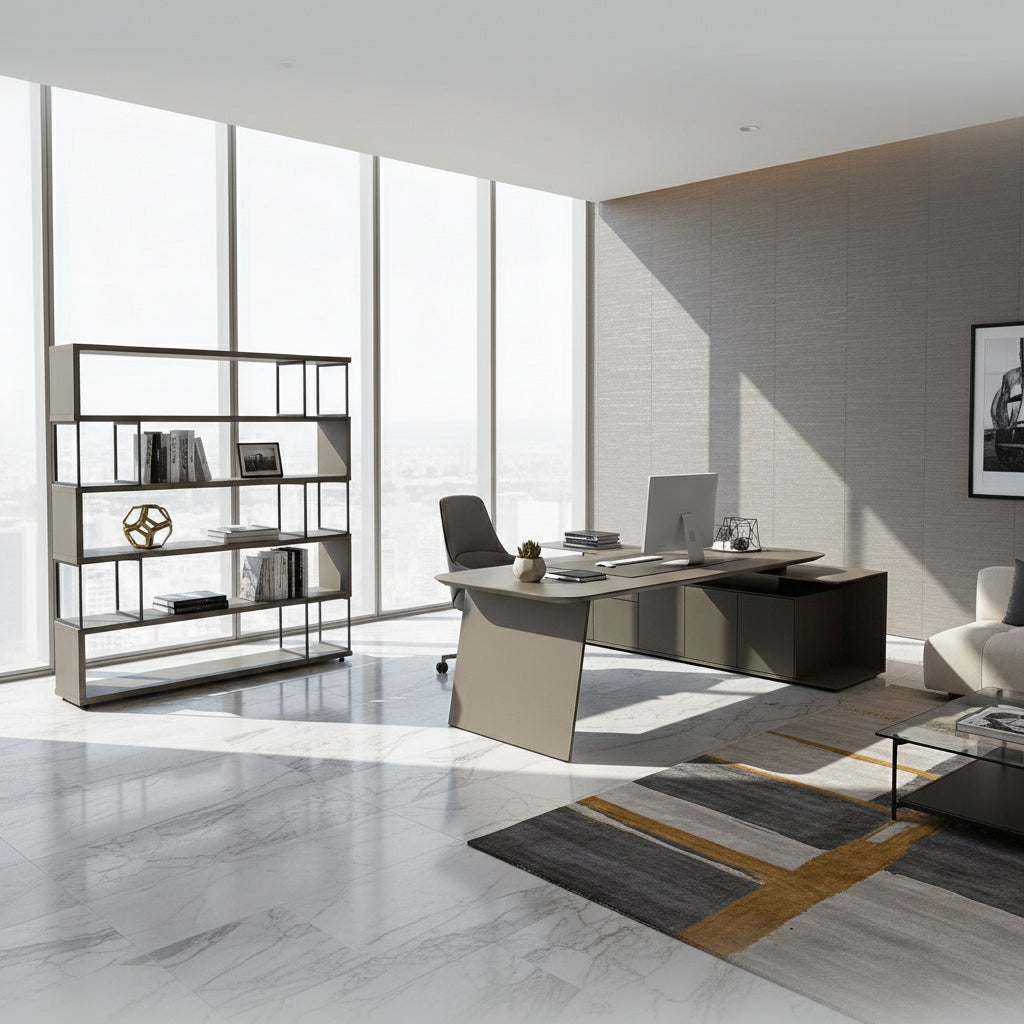 Microfiber Hard Leather Bookshelf DO-21