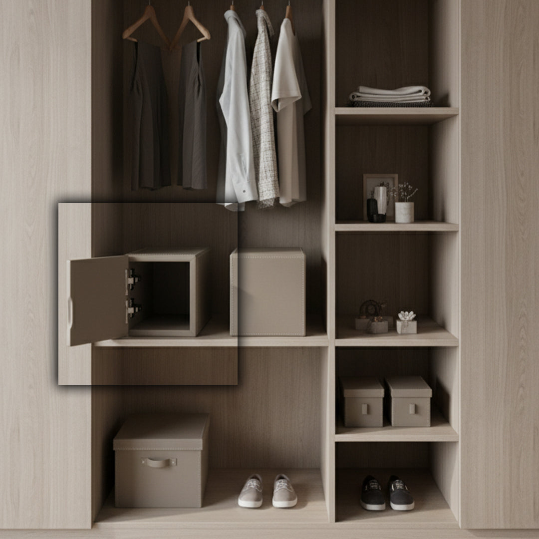 Microfiber Hard Leather Storage Box DR-251-Q - Decorative Boxes - ebarza Furniture UAE | Shop Modern Furniture in Abu Dhabi & Dubai - مفروشات ايبازرا في الامارات | تسوق اثاث عصري وديكورات مميزة في دبي وابوظبي