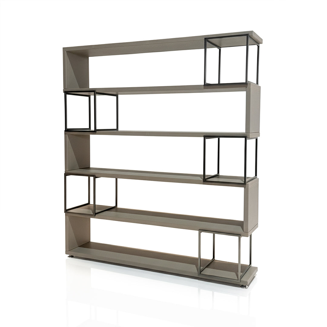 Microfiber hard leather Bookshelf DO-21 - Bookcases - ebarza Furniture UAE | Shop Modern Furniture in Abu Dhabi & Dubai - مفروشات ايبازرا في الامارات | تسوق اثاث عصري وديكورات مميزة في دبي وابوظبي