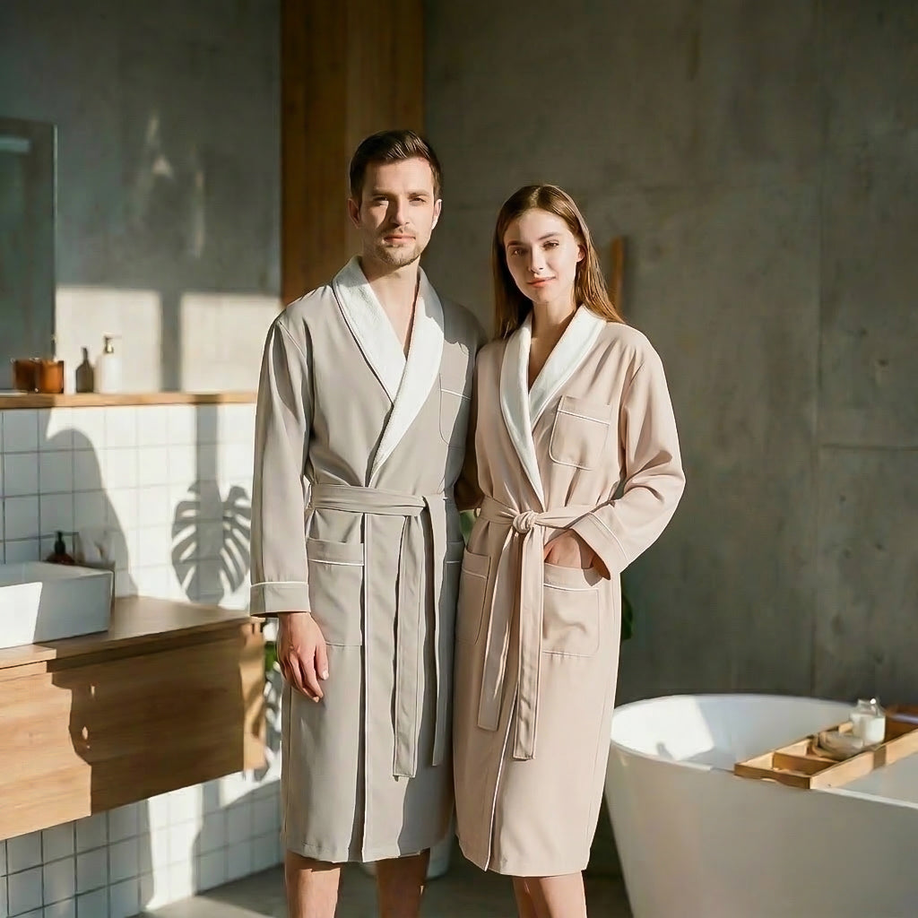BEACON monolith bathrobe set for women, soft and comfortable bathrobe with a cozy design, suitable for relaxation.