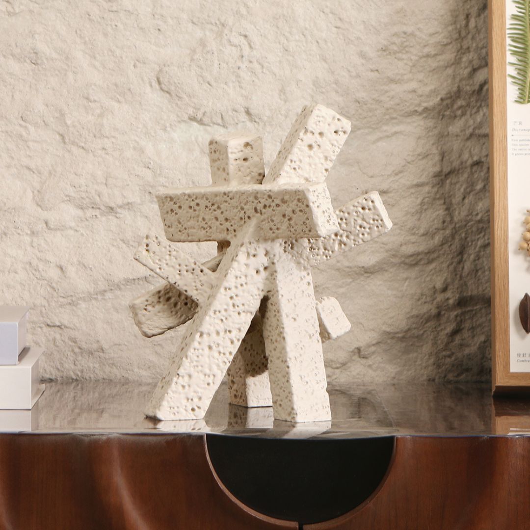 Pre-order 15 Days Delivery Muddy Grey Abstract Form KA5116A - Home Decor Figurines - ebarza Furniture UAE | Shop Modern Furniture in Abu Dhabi & Dubai - مفروشات ايبازرا في الامارات | تسوق اثاث عصري وديكورات مميزة في دبي وابوظبي