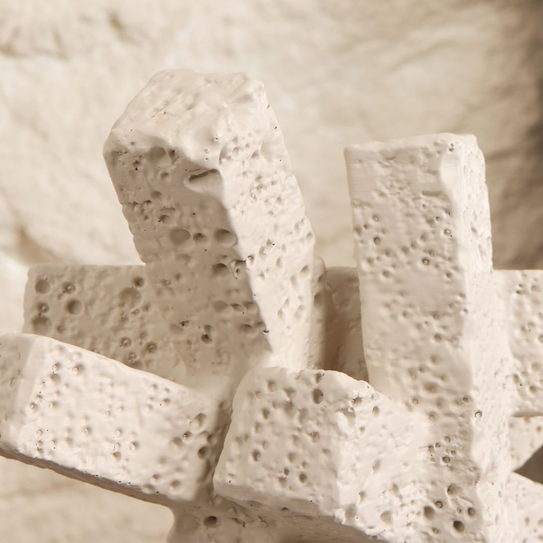 Pre-order 15 Days Delivery Muddy Grey Abstract Form KA5116A - Home Decor Figurines - ebarza Furniture UAE | Shop Modern Furniture in Abu Dhabi & Dubai - مفروشات ايبازرا في الامارات | تسوق اثاث عصري وديكورات مميزة في دبي وابوظبي