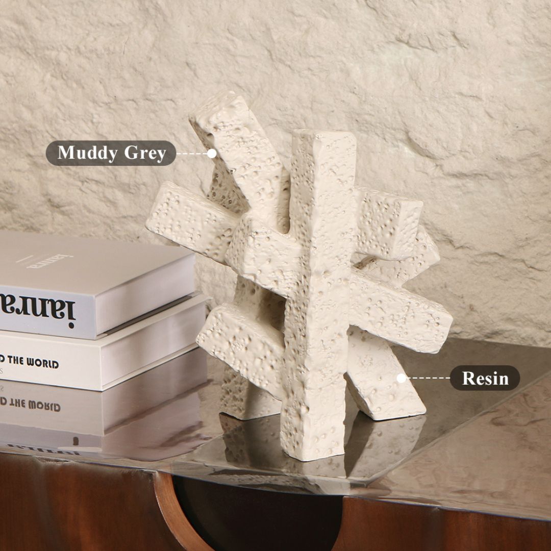 Pre-order 15 Days Delivery Muddy Grey Abstract Form KA5116A - Home Decor Figurines - ebarza Furniture UAE | Shop Modern Furniture in Abu Dhabi & Dubai - مفروشات ايبازرا في الامارات | تسوق اثاث عصري وديكورات مميزة في دبي وابوظبي