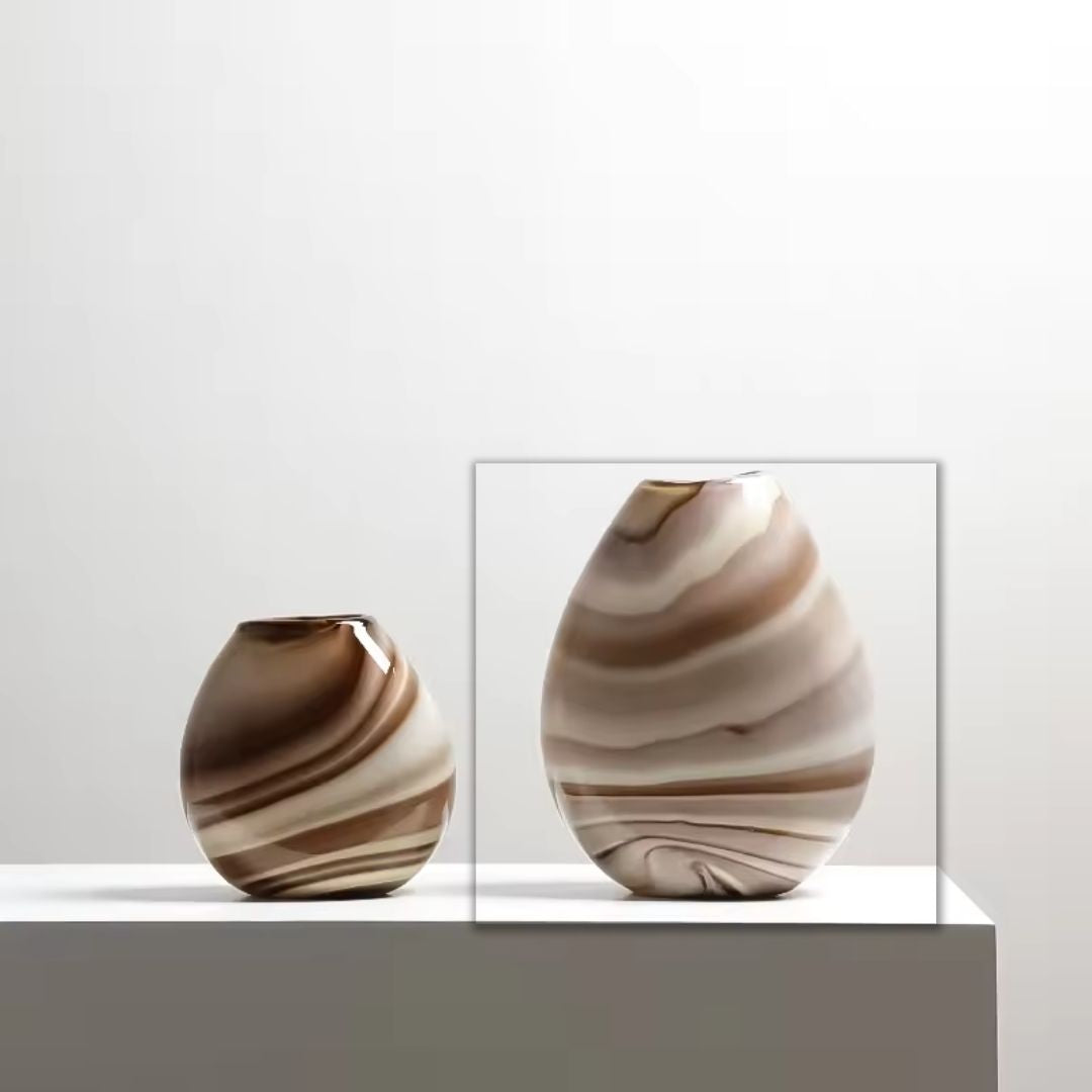 Multicolor Ring Vase-A FB-E23028A - Vases - ebarza Furniture UAE | Shop Modern Furniture in Abu Dhabi & Dubai - مفروشات ايبازرا في الامارات | تسوق اثاث عصري وديكورات مميزة في دبي وابوظبي