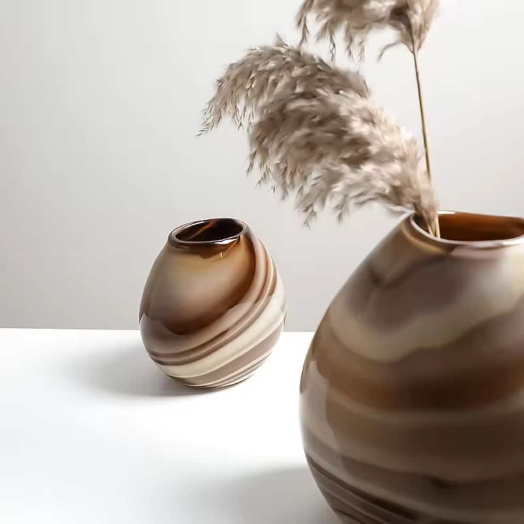 Multicolor Ring Vase-A FB-E23028A - Vases - ebarza Furniture UAE | Shop Modern Furniture in Abu Dhabi & Dubai - مفروشات ايبازرا في الامارات | تسوق اثاث عصري وديكورات مميزة في دبي وابوظبي