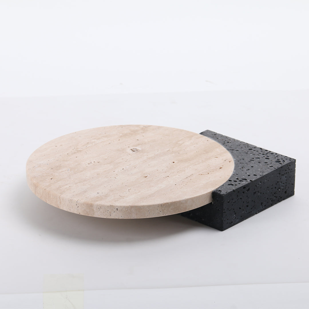 Natural Stone Tray-L KC3017L - Trays - ebarza Furniture UAE | Shop Modern Furniture in Abu Dhabi & Dubai - مفروشات ايبازرا في الامارات | تسوق اثاث عصري وديكورات مميزة في دبي وابوظبي