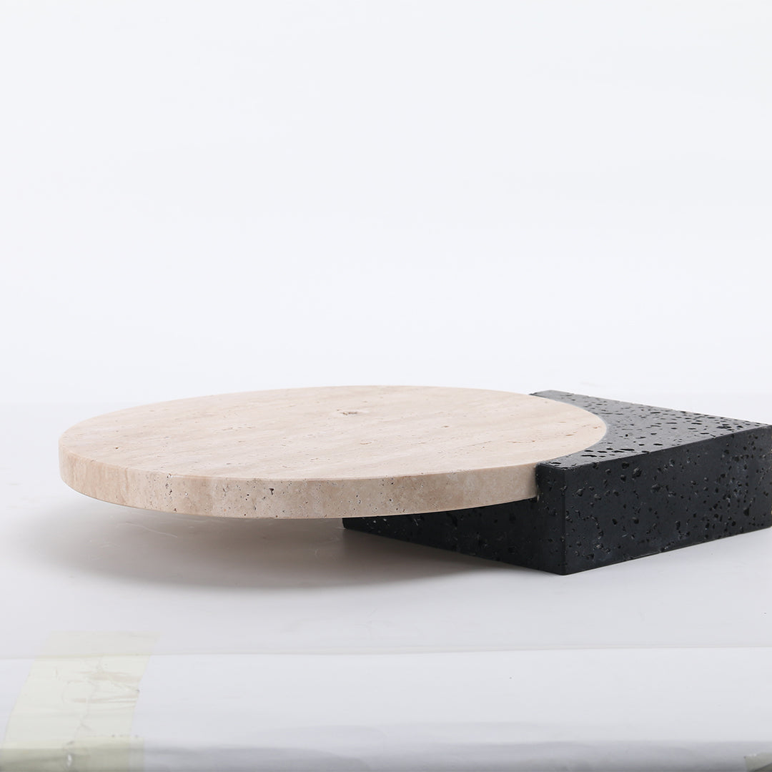 Natural Stone Tray-L KC3017L - Trays - ebarza Furniture UAE | Shop Modern Furniture in Abu Dhabi & Dubai - مفروشات ايبازرا في الامارات | تسوق اثاث عصري وديكورات مميزة في دبي وابوظبي