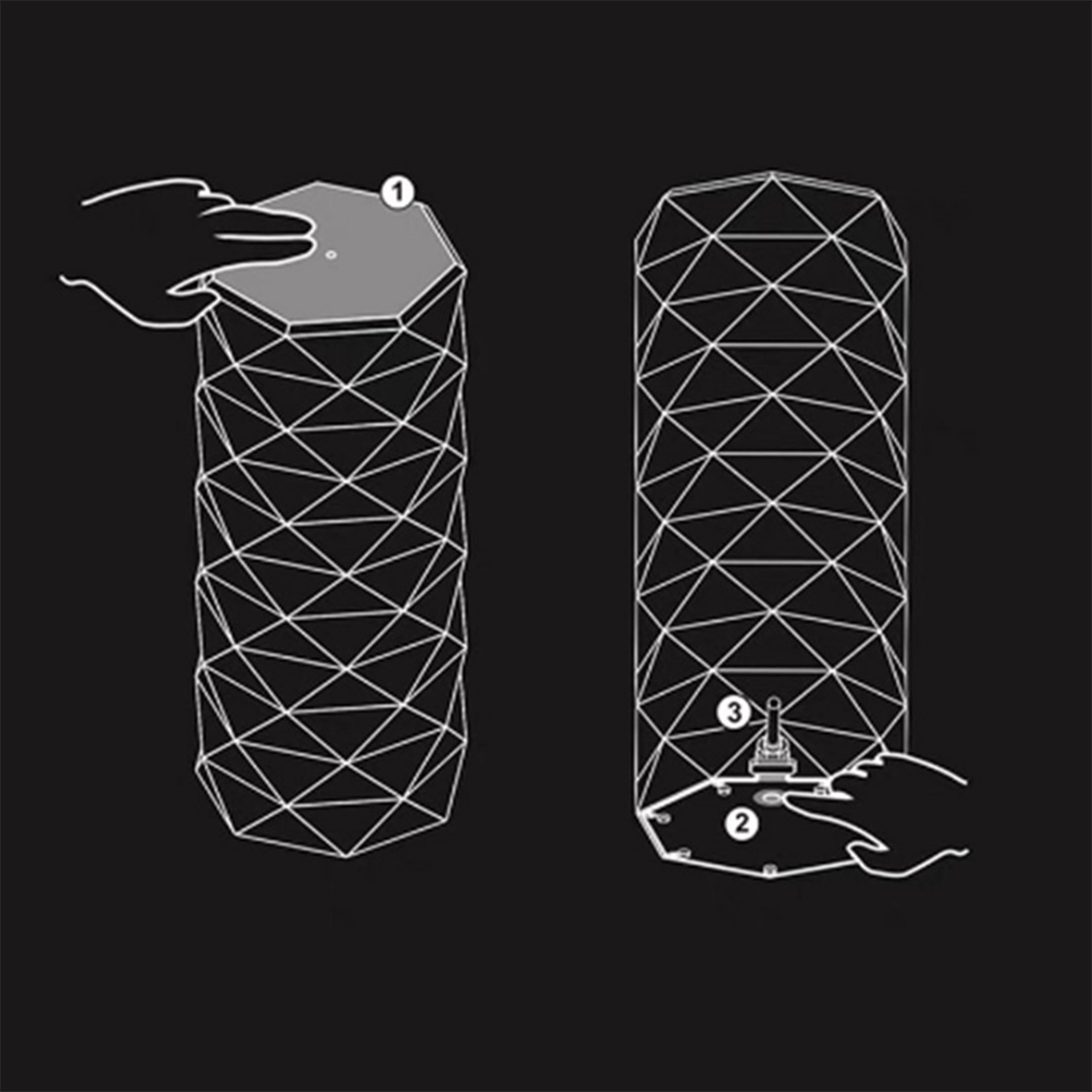 Night Light Table Lamp HTD-INL062402 - Desk\table Lamps - ebarza Furniture UAE | Shop Modern Furniture in Abu Dhabi & Dubai - مفروشات ايبازرا في الامارات | تسوق اثاث عصري وديكورات مميزة في دبي وابوظبي