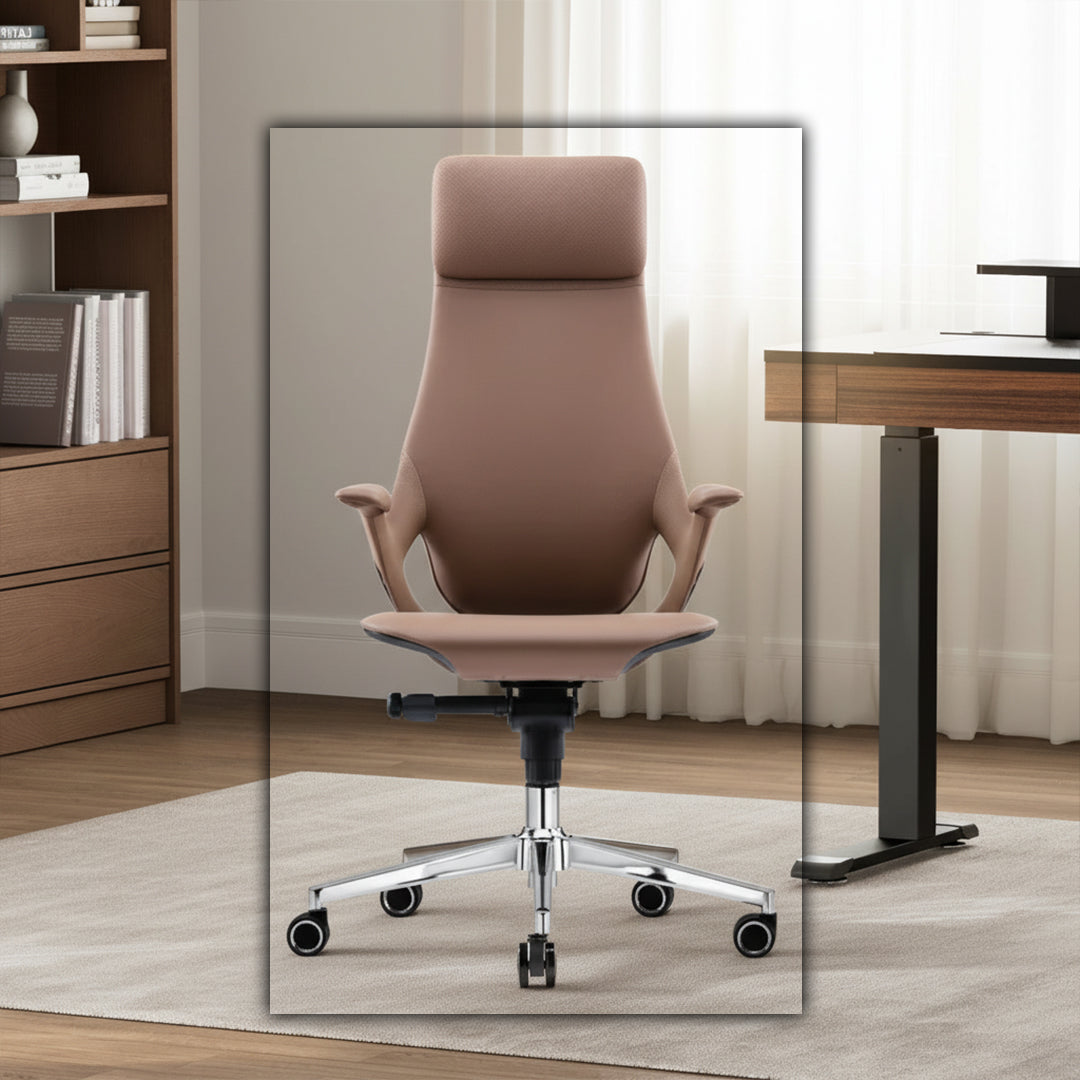 Office Chair M17H-BR - Office Chairs - ebarza Furniture UAE | Shop Modern Furniture in Abu Dhabi & Dubai - مفروشات ايبازرا في الامارات | تسوق اثاث عصري وديكورات مميزة في دبي وابوظبي