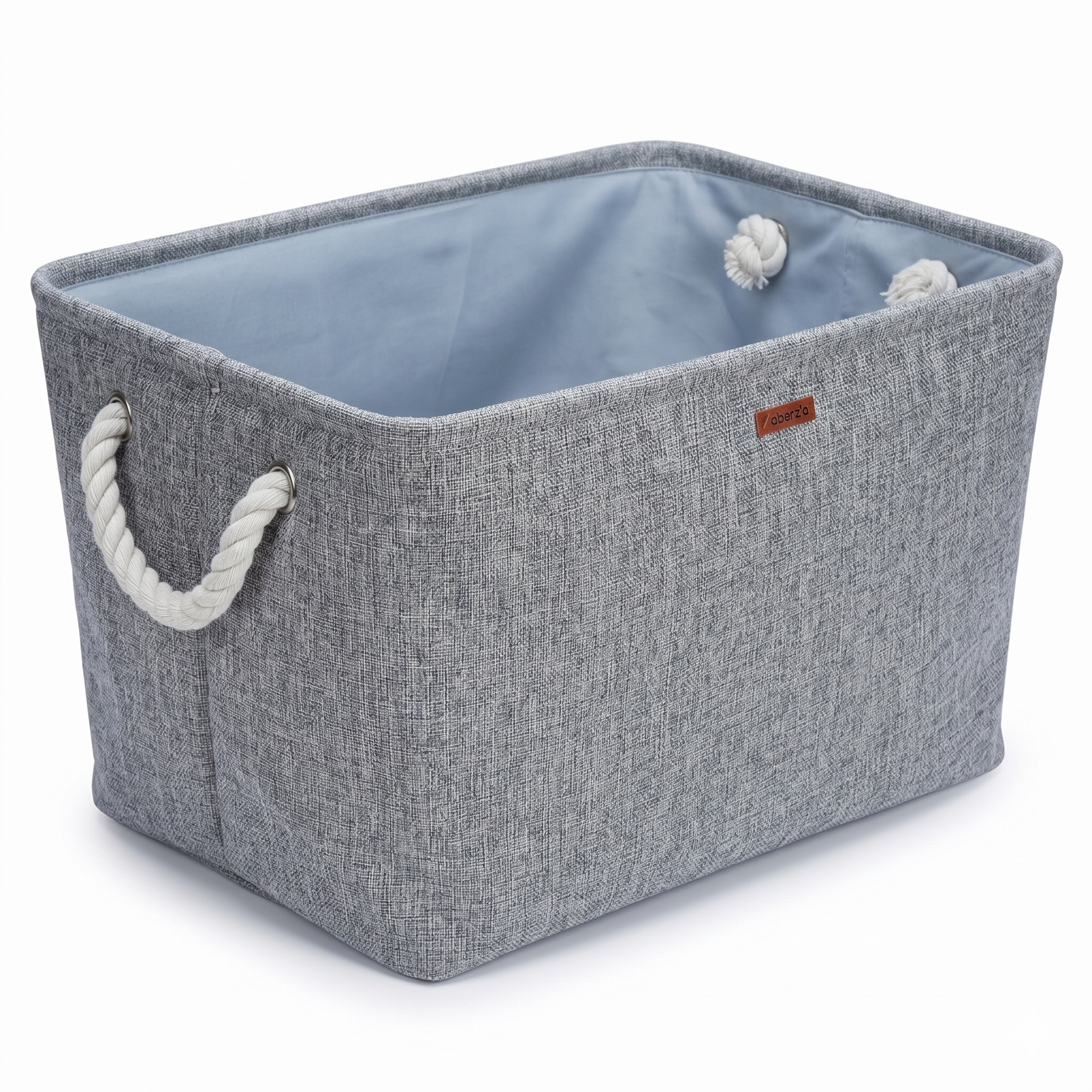 Ofoot storage laundry basket by BEACON, rectangular woven basket with handles, made of durable material for organizing laundry.