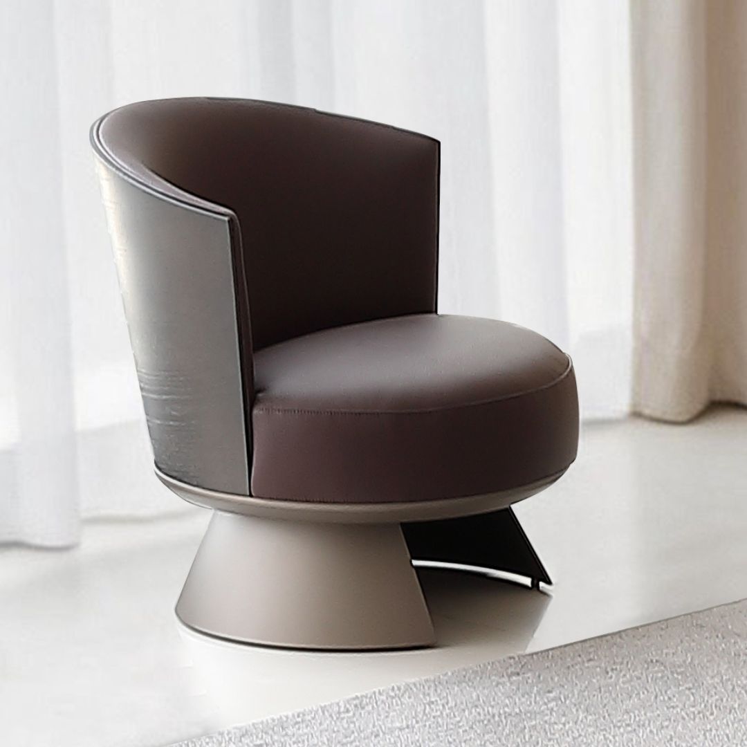 BEACON Ori Lounge Chair AMBO-DY80279 armchair with sleek design and comfortable fabric upholstery, shown from a side angle.