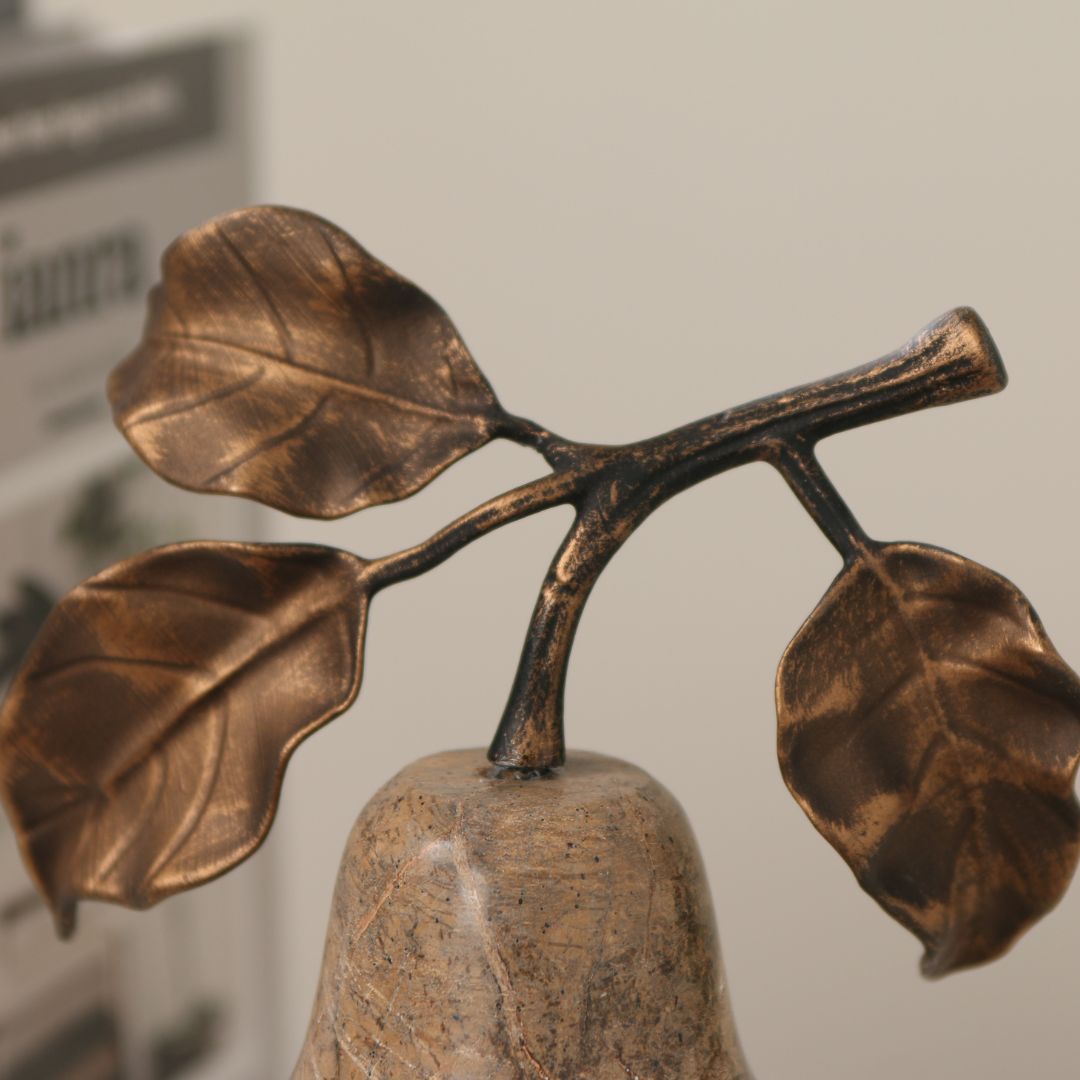 Pre-order 15 Days Delivery Pear Sculpture KA5167B - Home Decor Figurines - ebarza Furniture UAE | Shop Modern Furniture in Abu Dhabi & Dubai - مفروشات ايبازرا في الامارات | تسوق اثاث عصري وديكورات مميزة في دبي وابوظبي