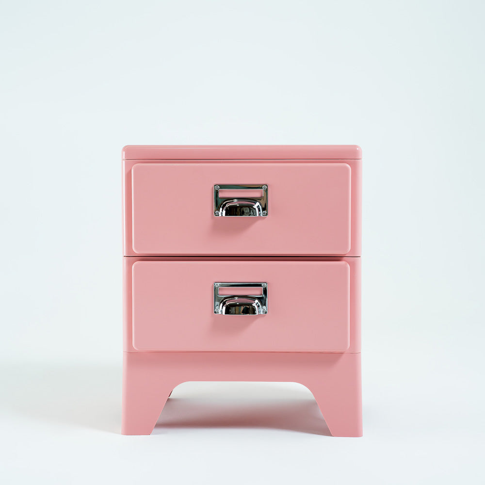 Pink ABS Side Table/Bedside Table BB-017 - Side Tables - ebarza Furniture UAE | Shop Modern Furniture in Abu Dhabi & Dubai - مفروشات ايبازرا في الامارات | تسوق اثاث عصري وديكورات مميزة في دبي وابوظبي