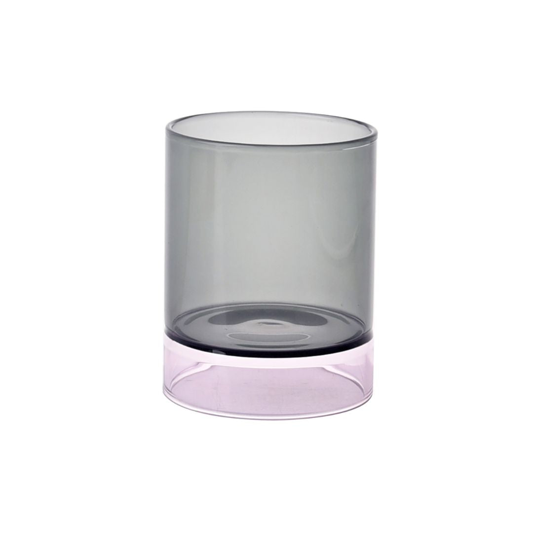 Pink Base + Grey Top Tumbler - C24058FA4 - Drinkware - ebarza Furniture UAE | Shop Modern Furniture in Abu Dhabi & Dubai - مفروشات ايبازرا في الامارات | تسوق اثاث عصري وديكورات مميزة في دبي وابوظبي