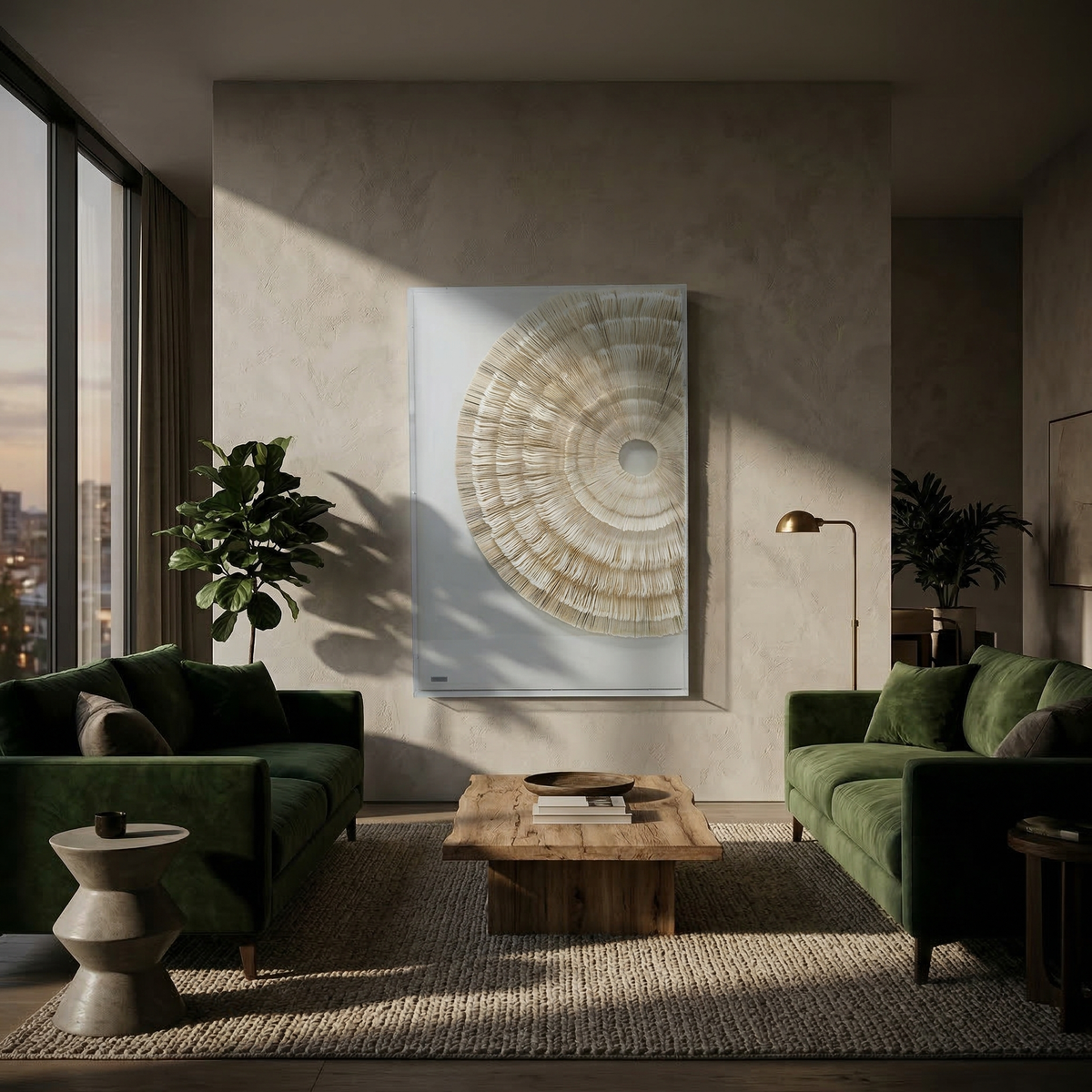 Handmade wall art painting by BEACON, measuring 80x120 cm, featuring abstract design in vibrant colors.