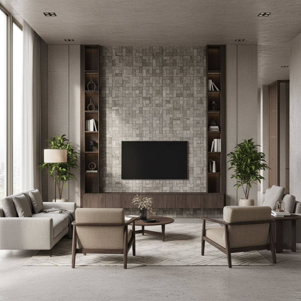 Pre-order 15 Days Delivery MARBLE MOSAIC Wallpanels JM250624 - Wall Panels - ebarza Furniture UAE | Shop Modern Furniture in Abu Dhabi & Dubai - مفروشات ايبازرا في الامارات | تسوق اثاث عصري وديكورات مميزة في دبي وابوظبي