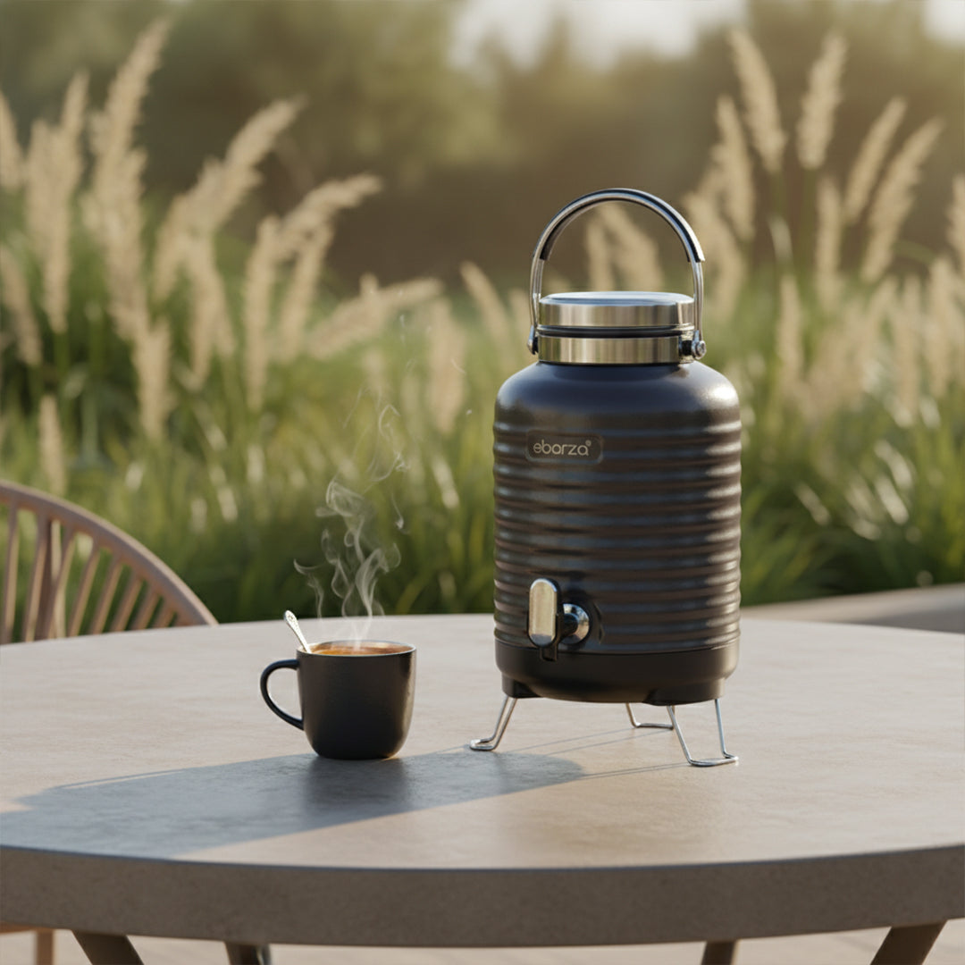 Pre-order 15 Days Delivery Deke Water Jar 5L-Black SHALDK170HMBK - Drinkware - ebarza Furniture UAE | Shop Modern Furniture in Abu Dhabi & Dubai - مفروشات ايبازرا في الامارات | تسوق اثاث عصري وديكورات مميزة في دبي وابوظبي