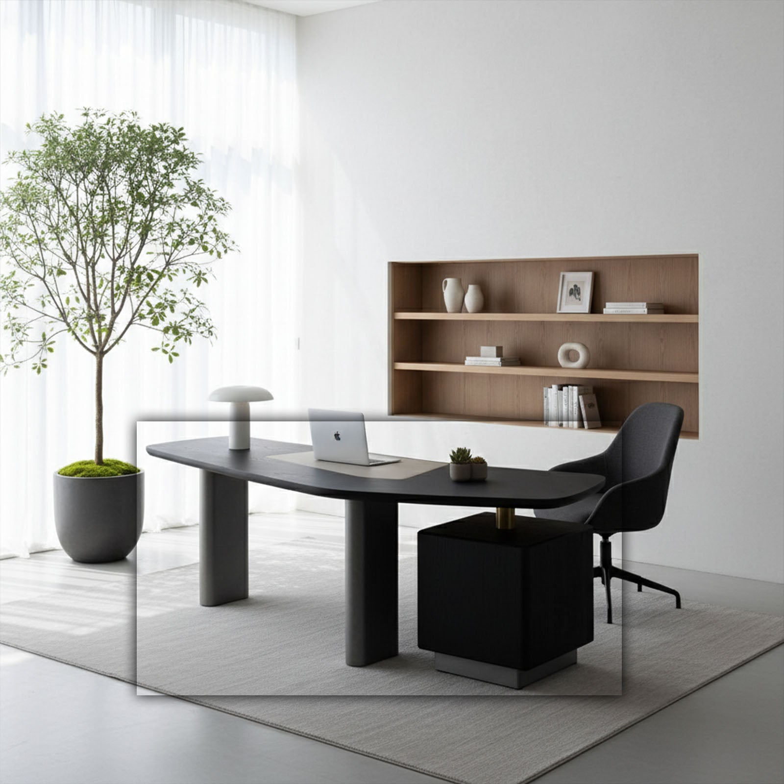 Modern BEACON Mono Office Desk JK-J35 with sleek design, spacious surface, and sturdy build for professional office use.